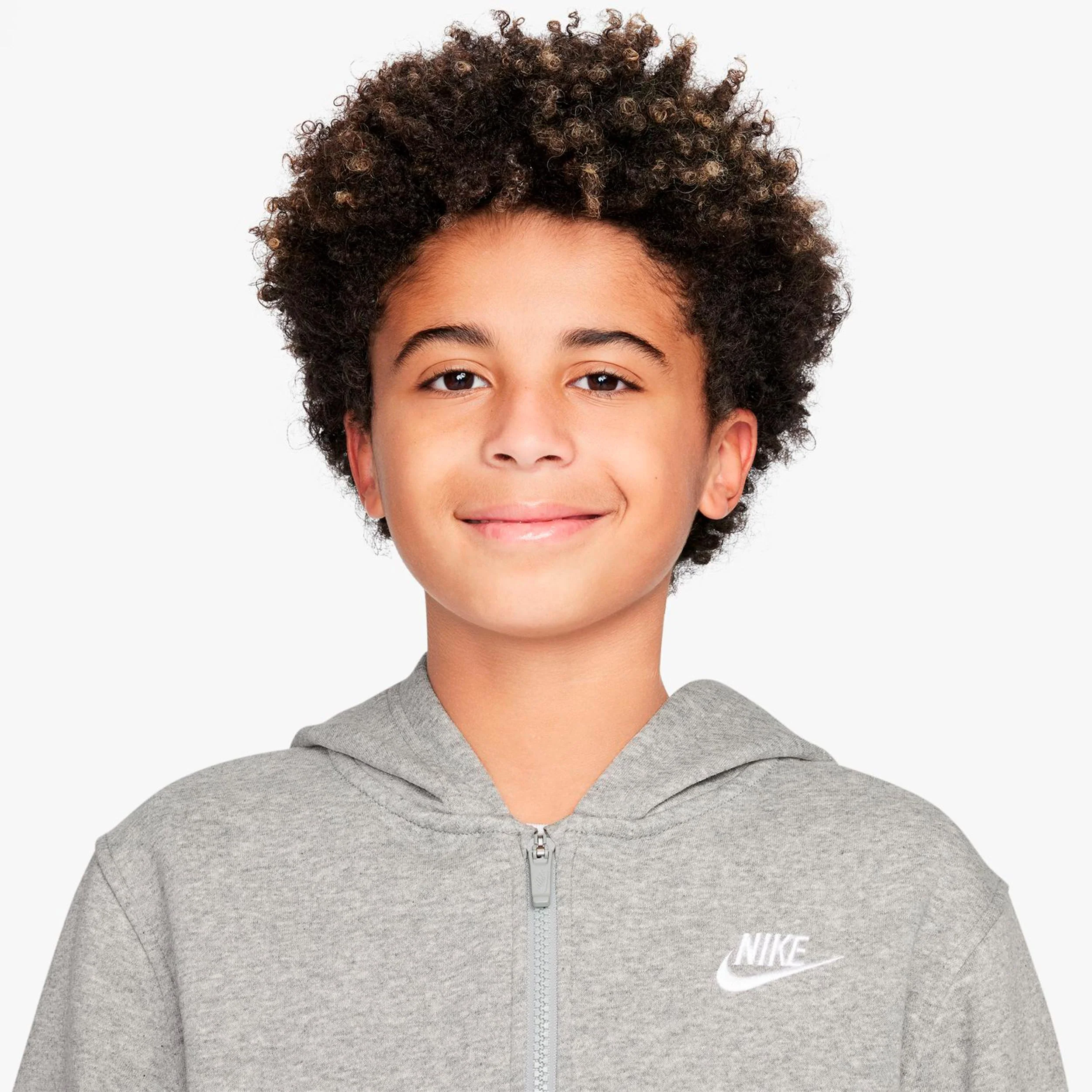 Club Fleece Full-Zip Sweat-jacka Barn - grå - Image 3