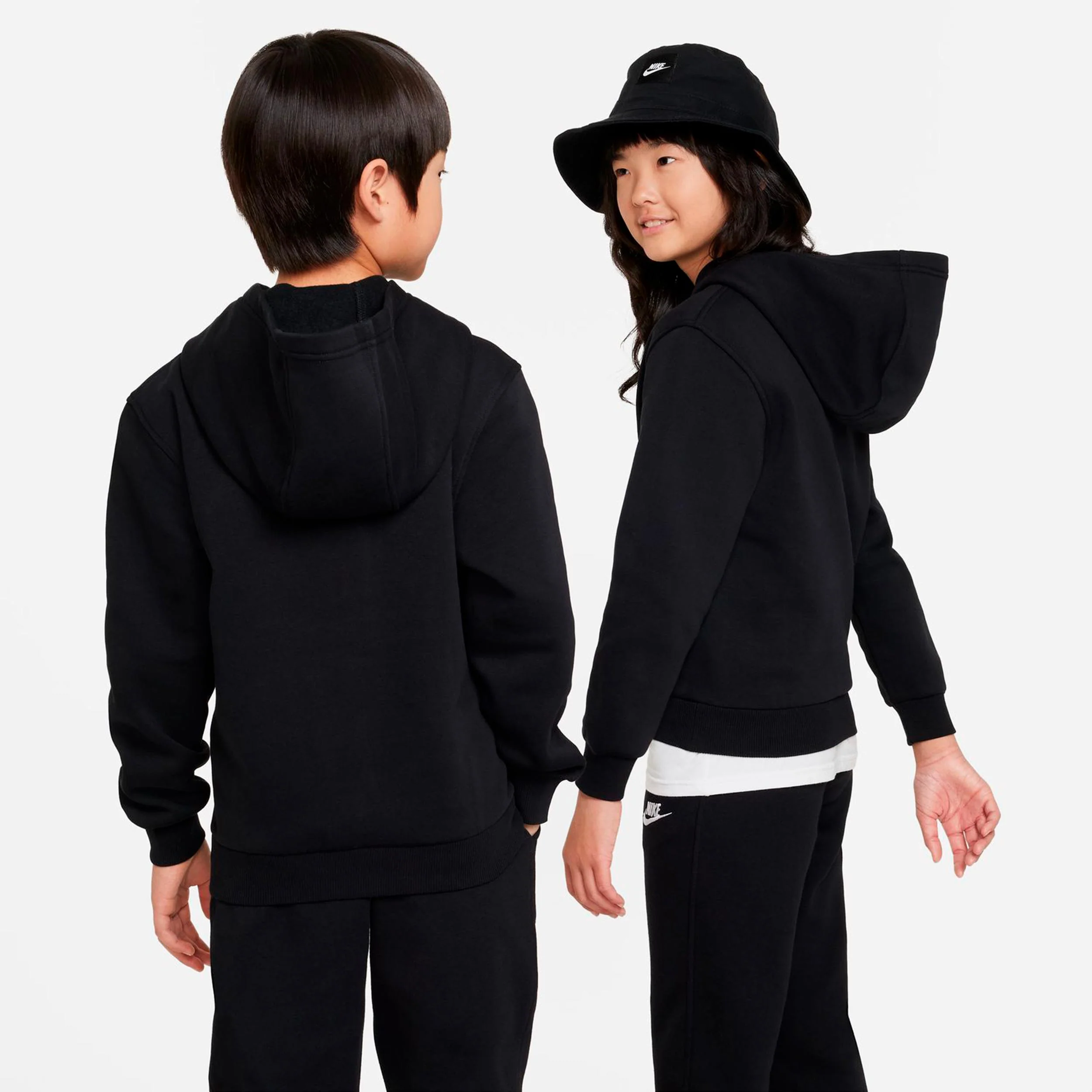 Club Fleece Huvtröja Barn - svart - Image 6