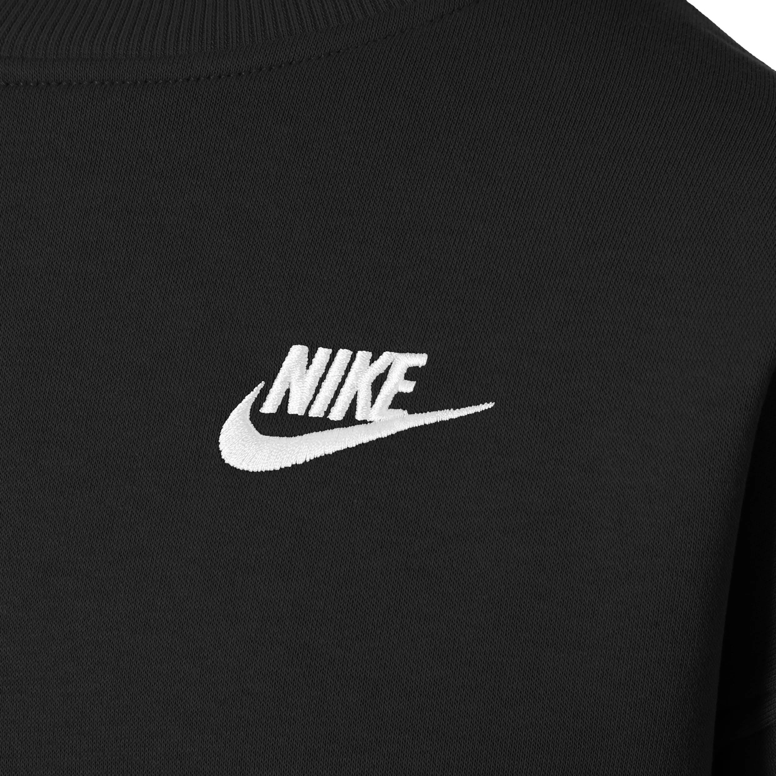 Club Fleece Oversized Crew Tröja Flickor-Svart - Image 3