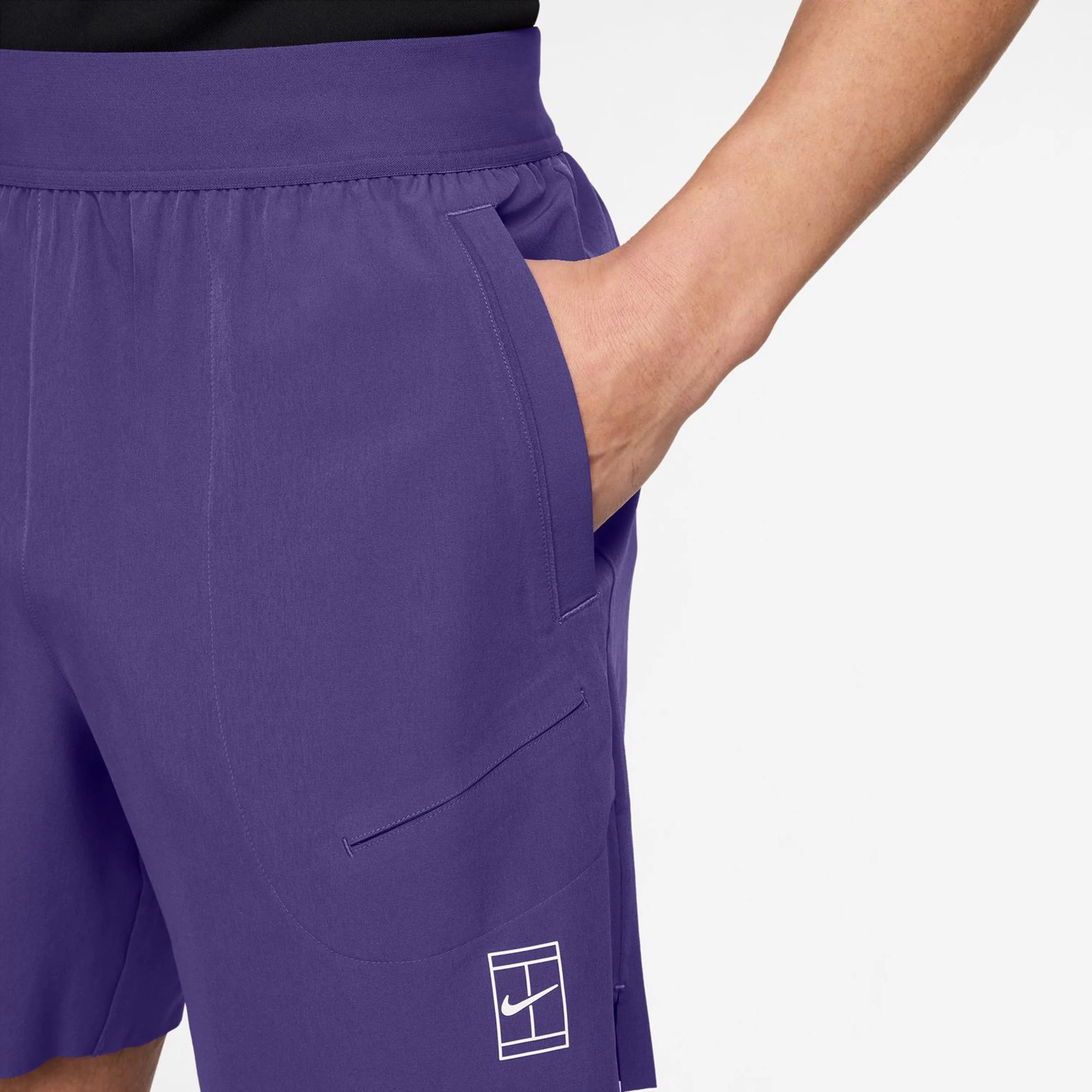 Court Dri-Fit Advantage 6in Shorts Herrar-Lila - Image 4