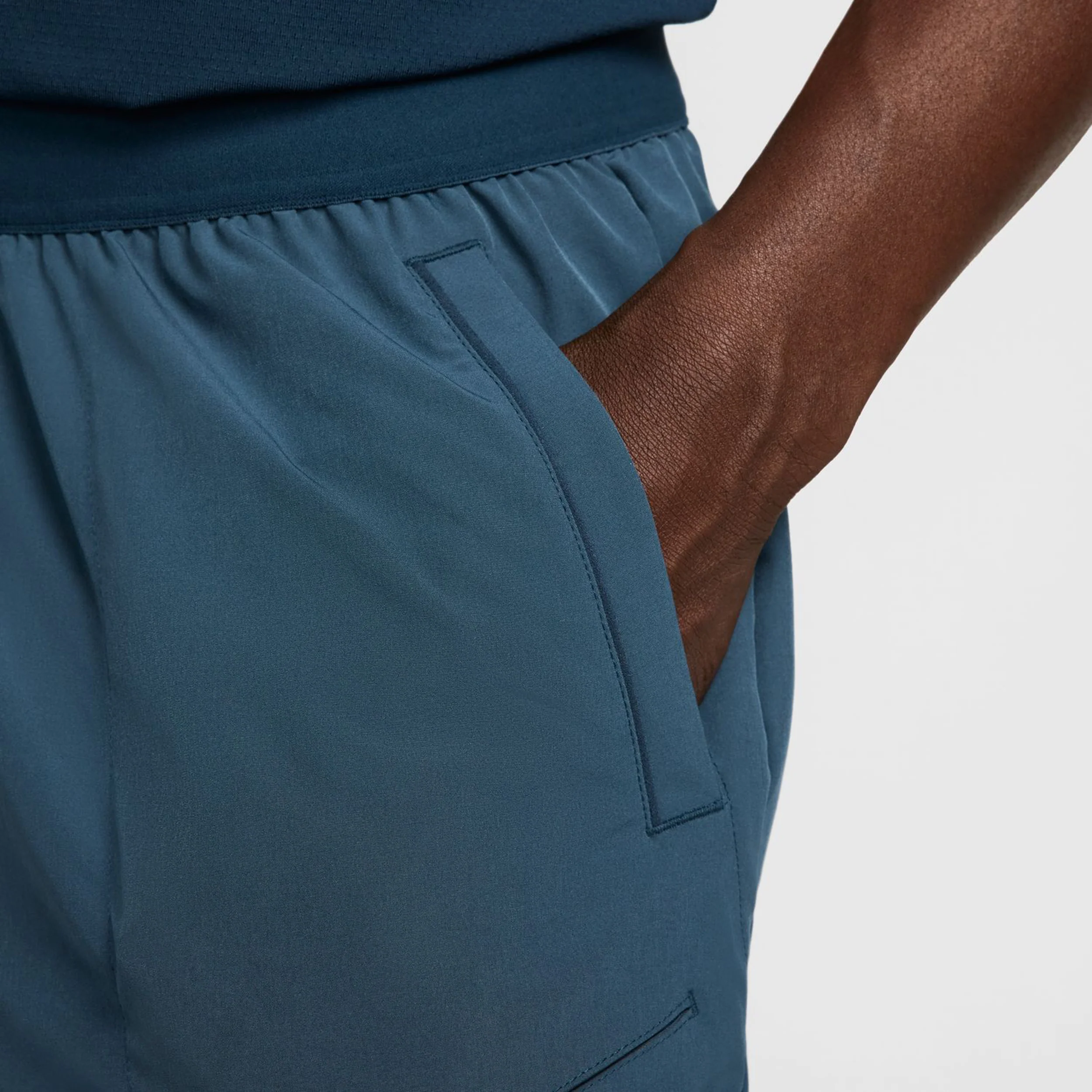 Court Dri-Fit Advantage 6in Shorts Herrar-Mörkblå,Vit - Image 8