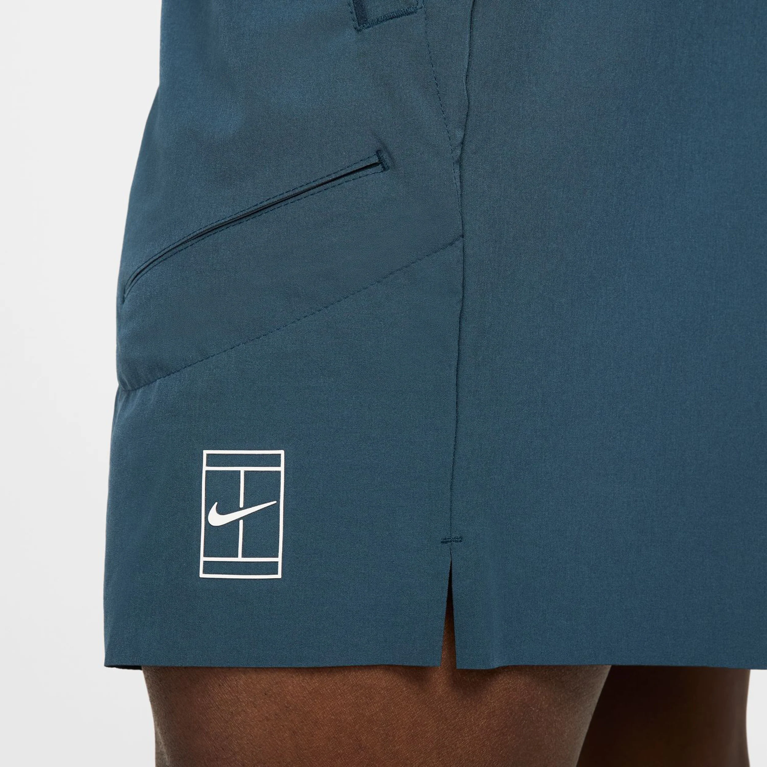 Court Dri-Fit Advantage 6in Shorts Herrar-Mörkblå,Vit - Image 9