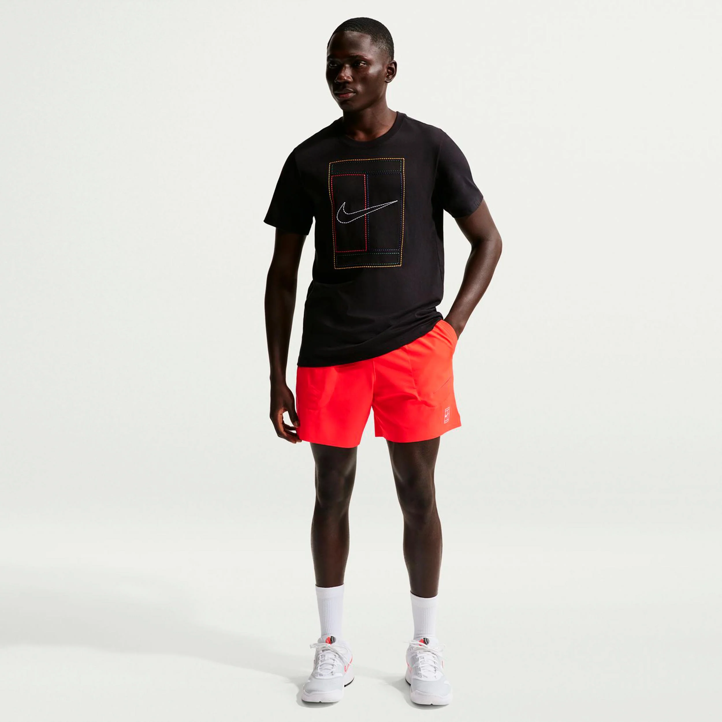 Court Dri-FIT Advantage 6in Shorts Herrar-röd - Image 2