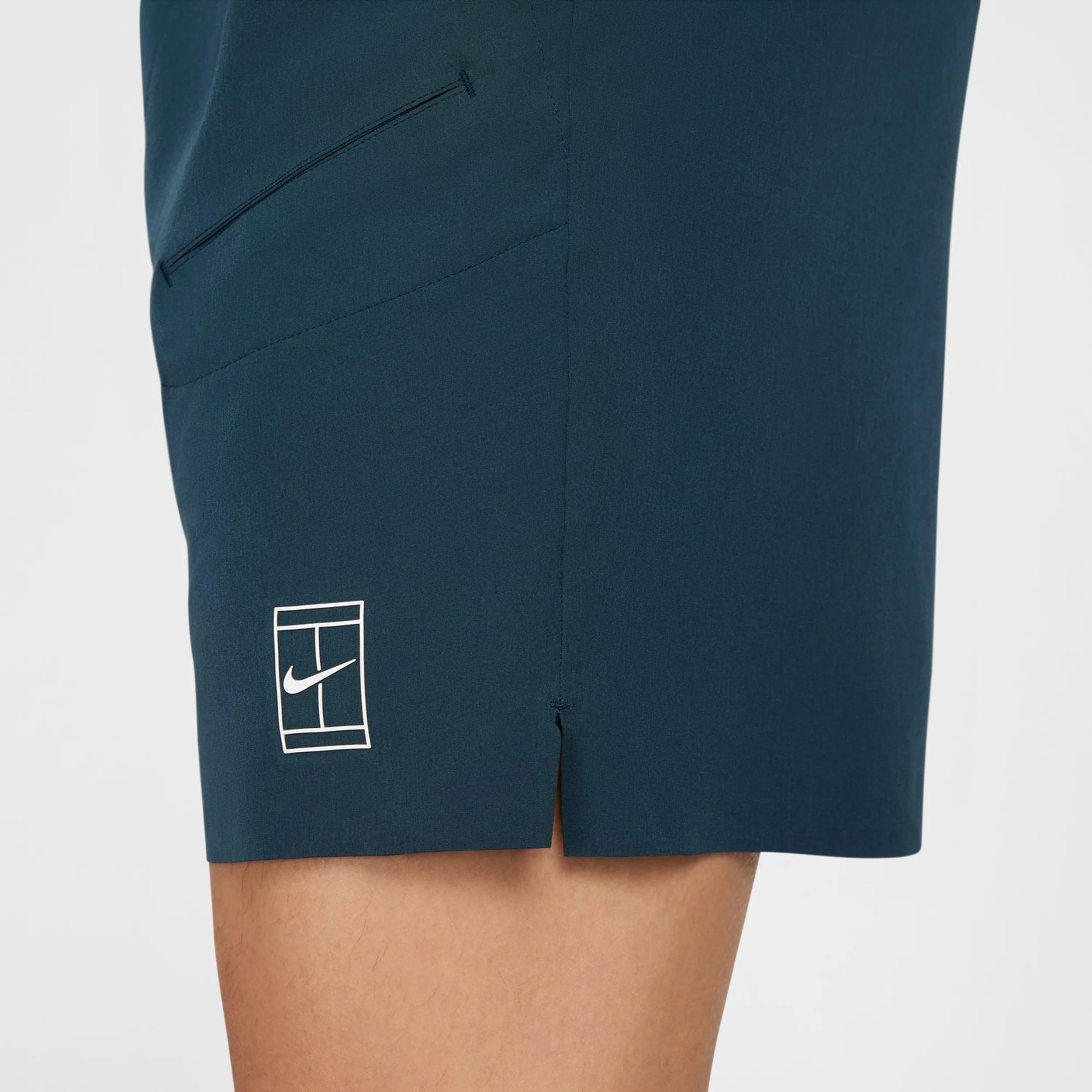 Court Dri-Fit Advantage 8in Shorts Herrar-Mörkblå,Vit - Image 9