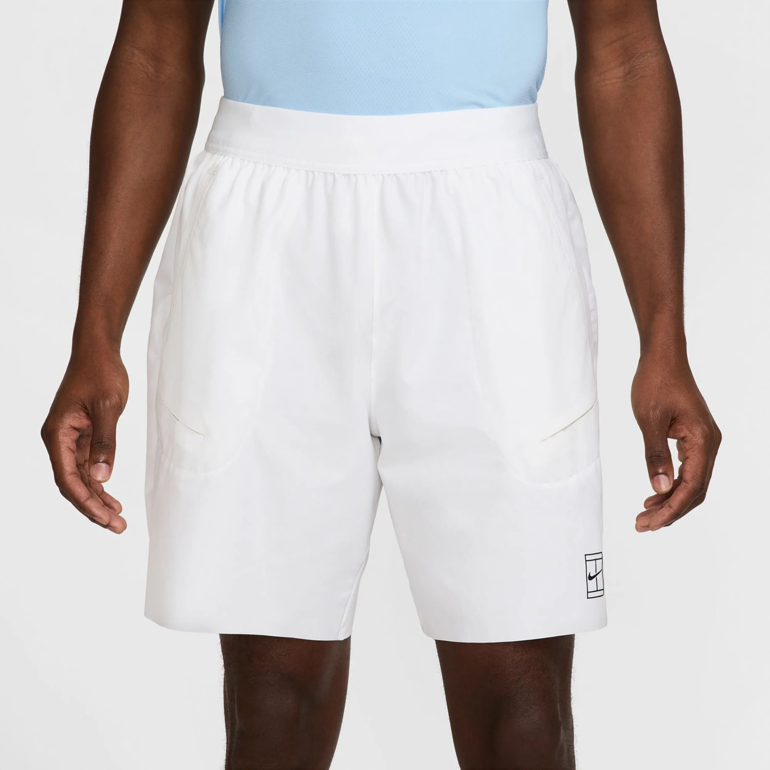 Court Dri-Fit Advantage 8in Shorts Herrar-Vit,Svart - Image 6