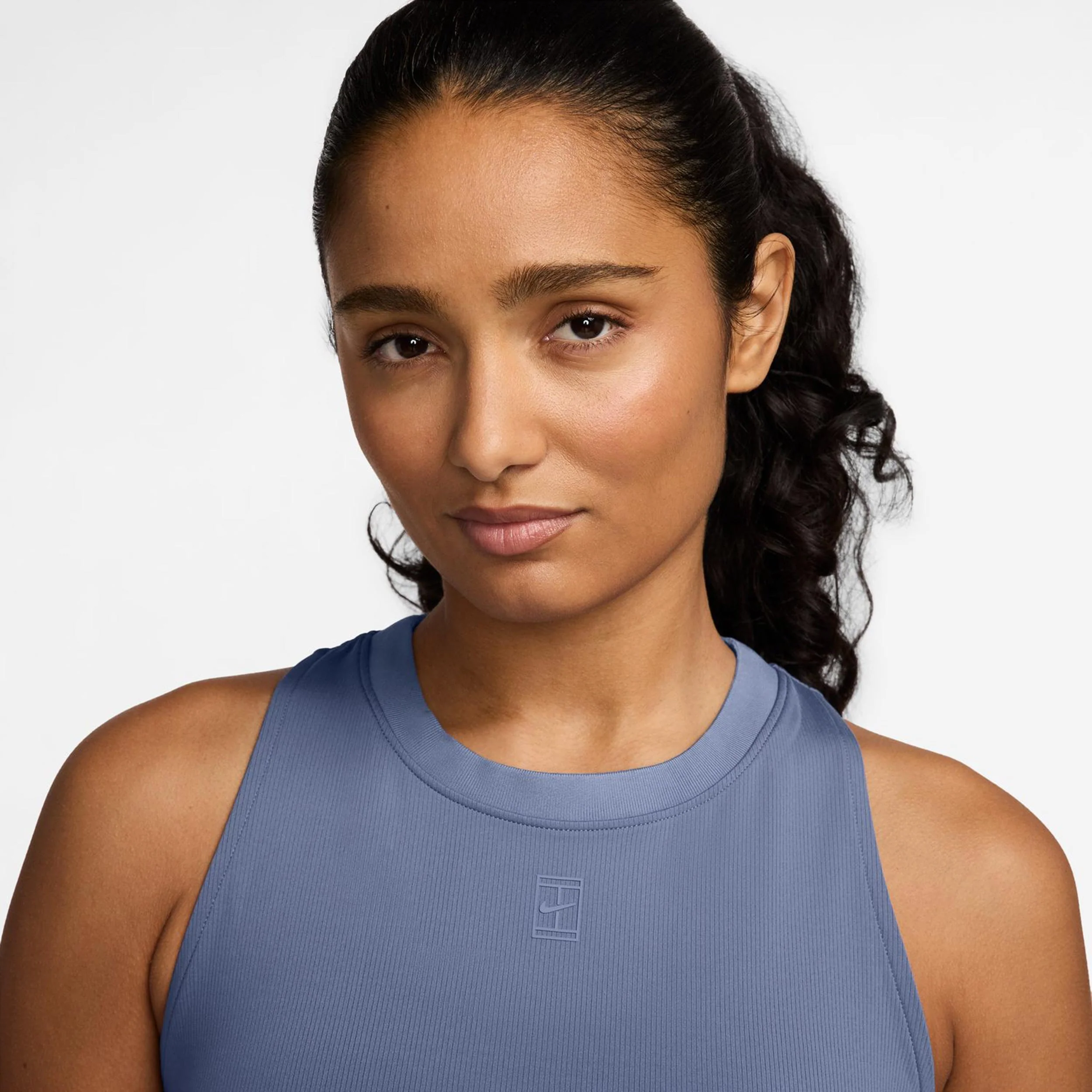 Court Dri-Fit Advantage Linne Damer-Blågrå - Image 3