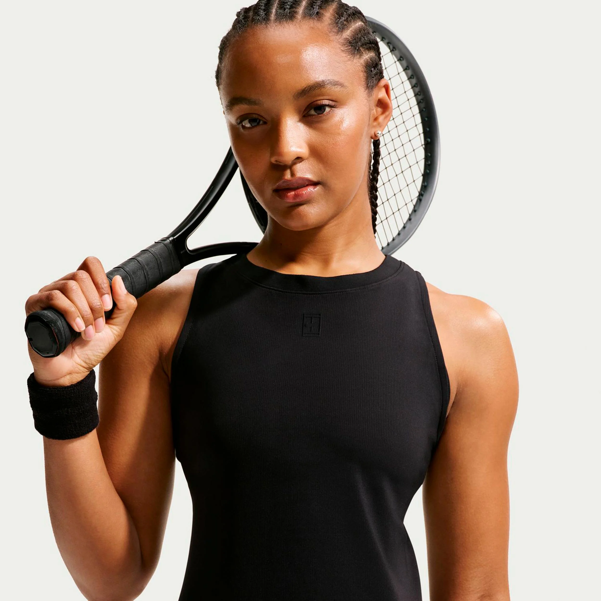Court Dri-Fit Advantage Linne Damer-Svart,Svart - Image 6