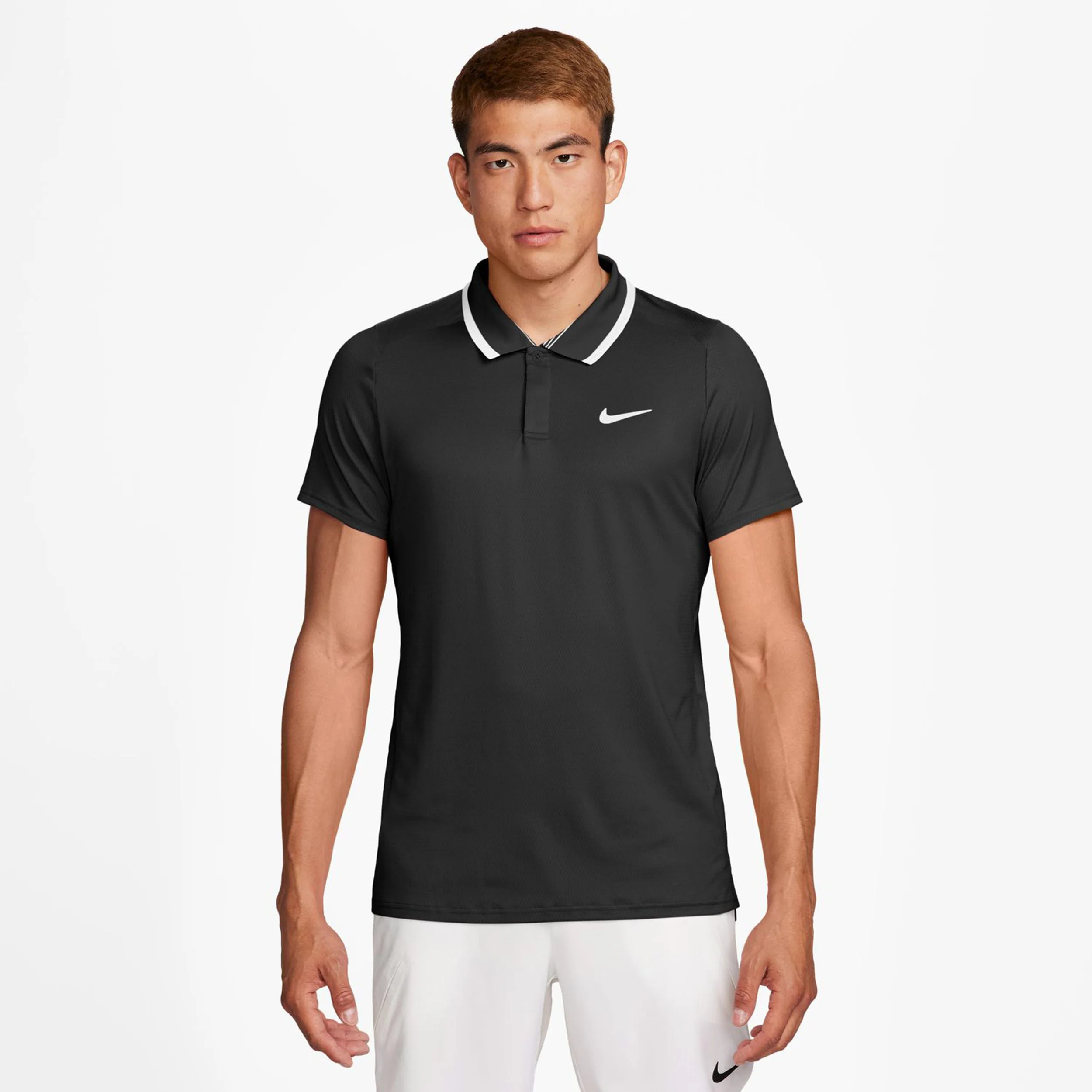 Court Dri-Fit Advantage Polo Herrar-Svart,Vit - Image 5