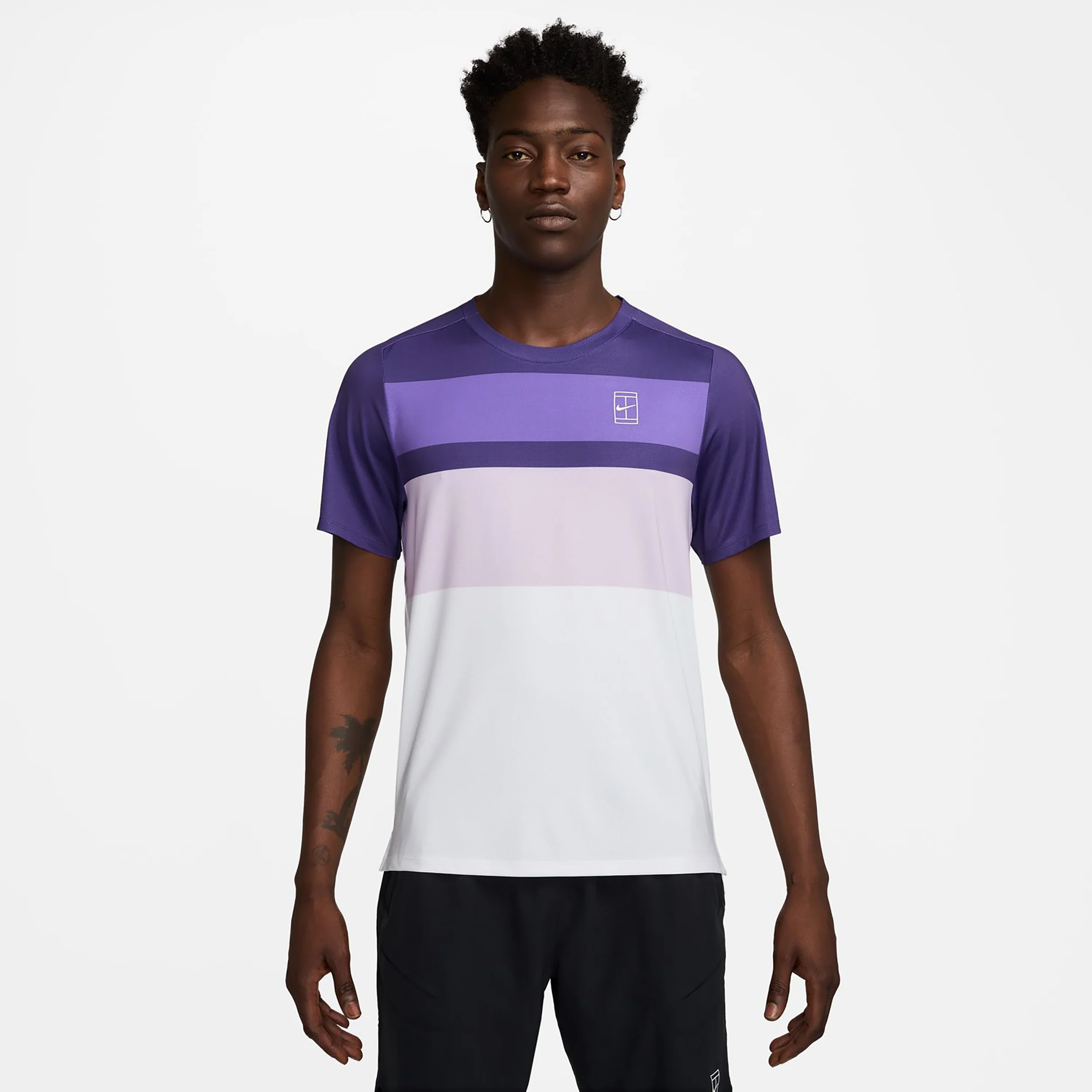 Court Dri-Fit Advantage Print T-shirt Herrar-Vit,Lila