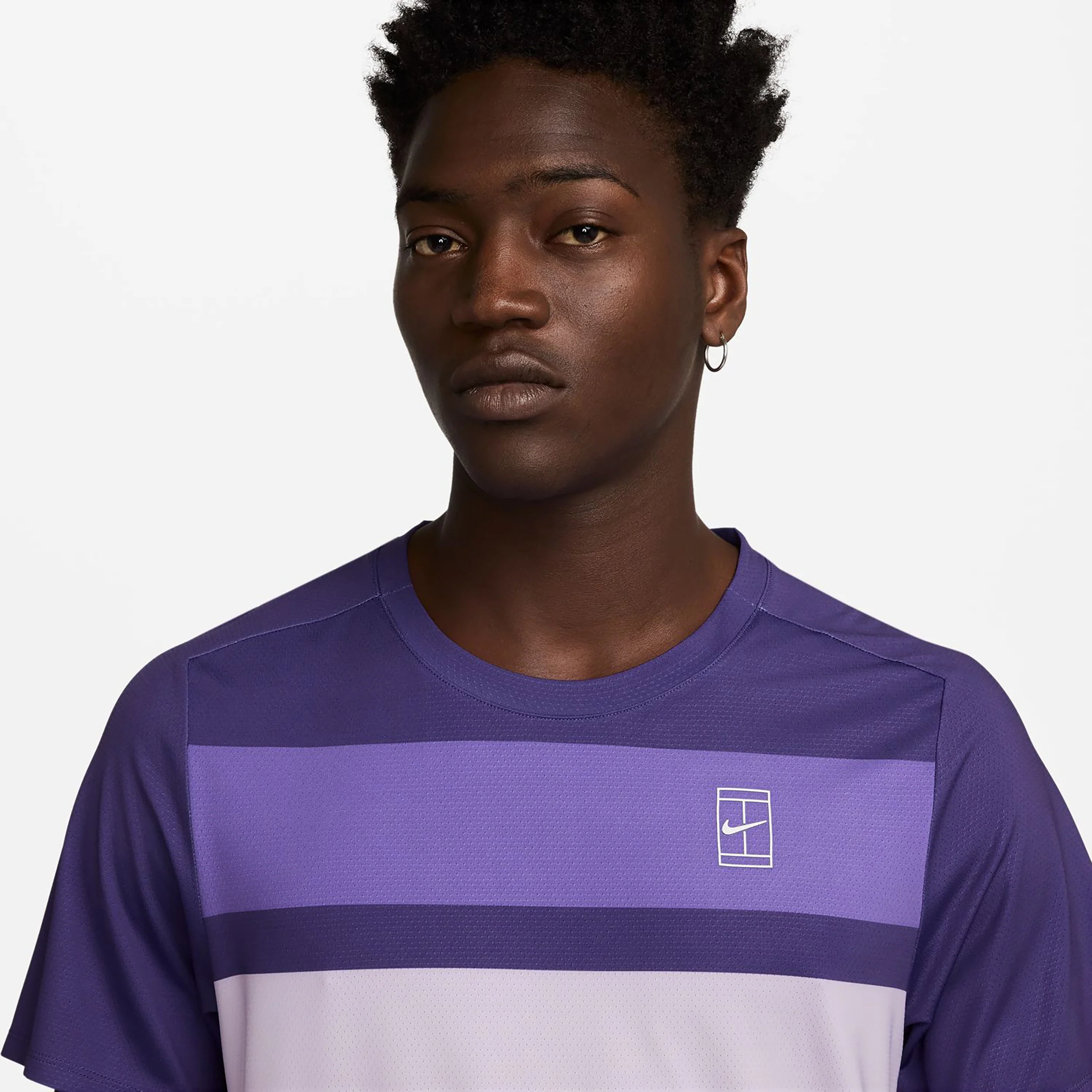 Court Dri-Fit Advantage Print T-shirt Herrar-Vit,Lila - Image 3