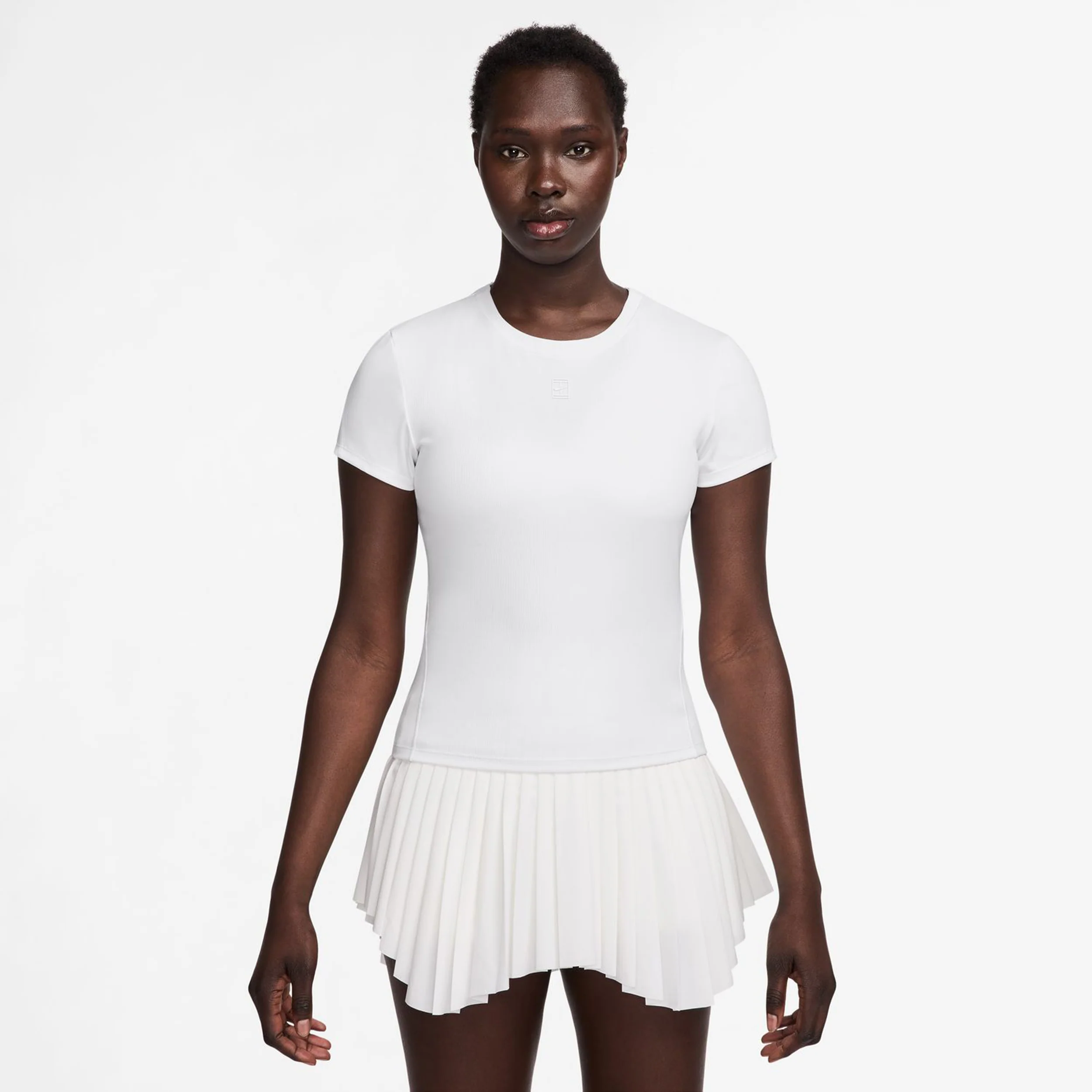 Court Dri-Fit Advantage T-shirt Damer-Vit,Vit