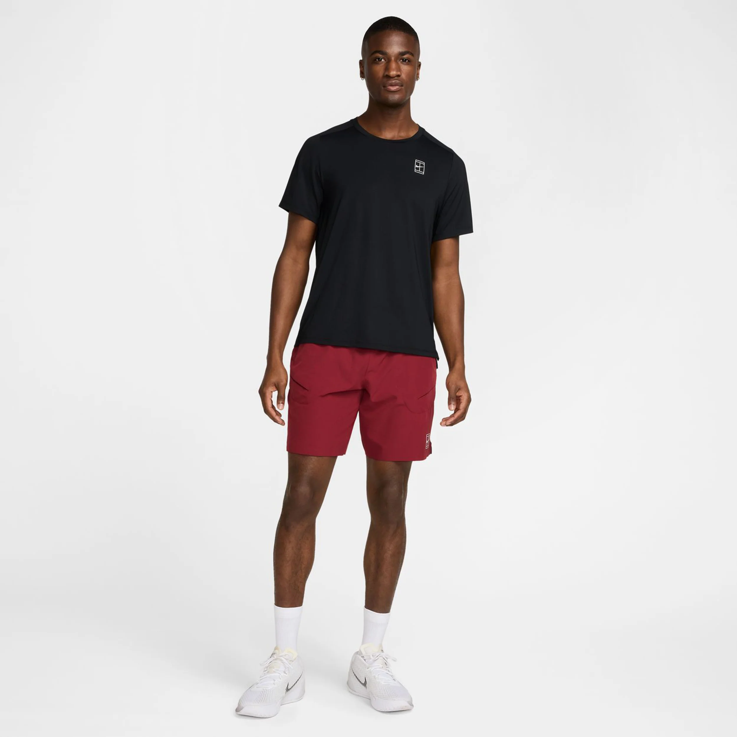 Court Dri-Fit Advantage T-shirt Herrar-Svart,Vit - Image 8
