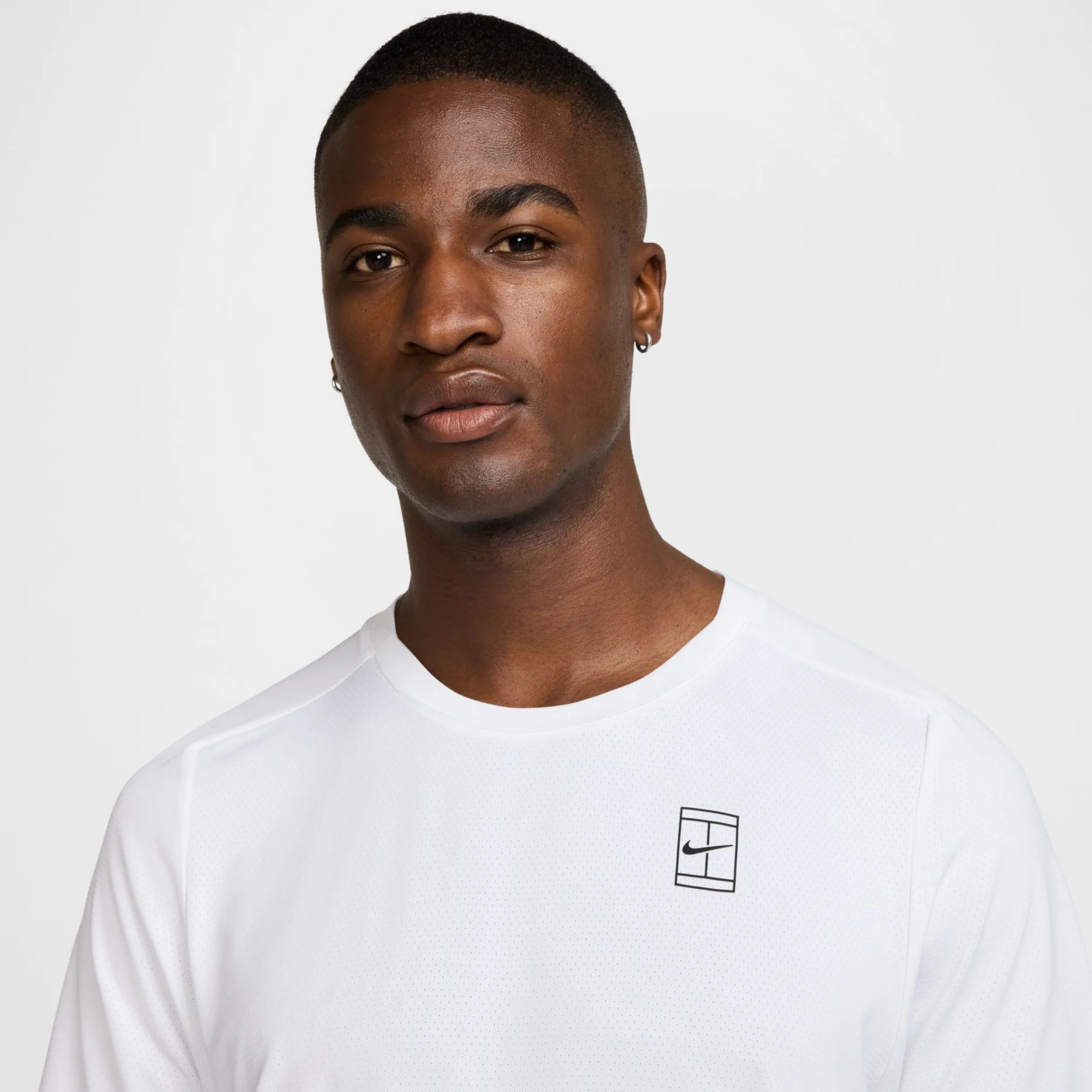 Court Dri-Fit Advantage T-shirt Herrar-Vit,Svart - Image 6