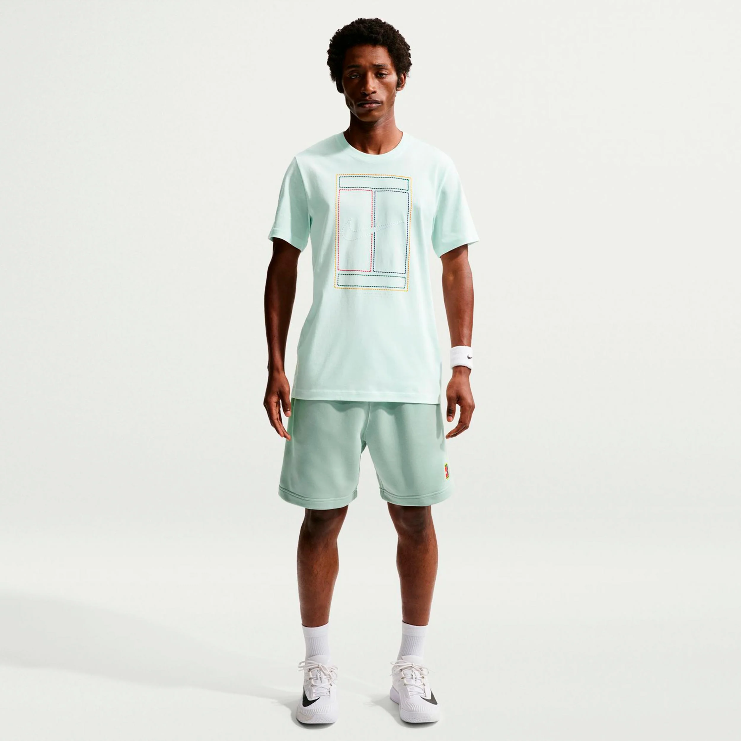 Court Dri-Fit Heritage Fleece Shorts Herrar - grågrön - Image 2