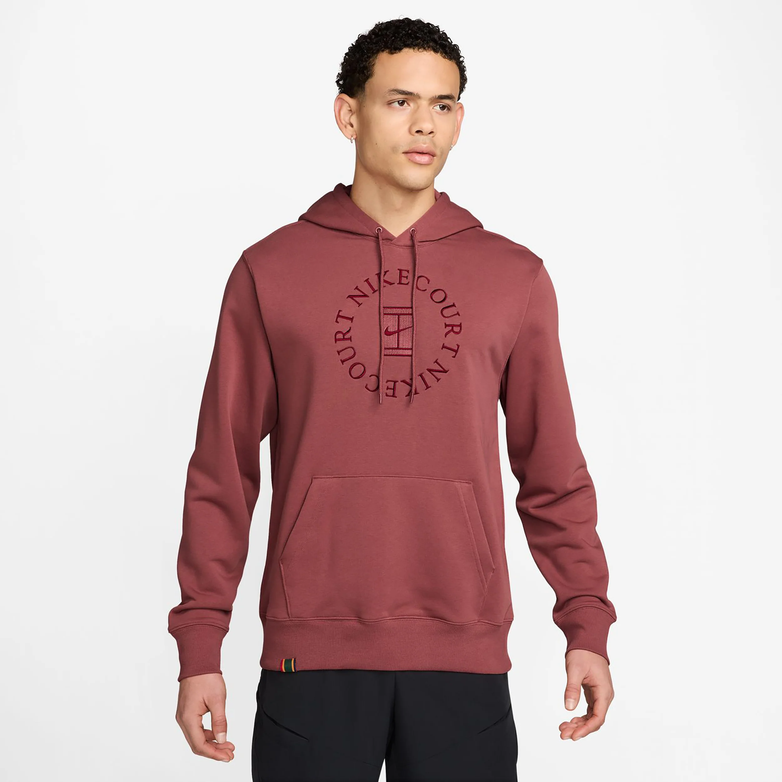 Court Dri-Fit Heritage Huvtröja Herrar-rött vin