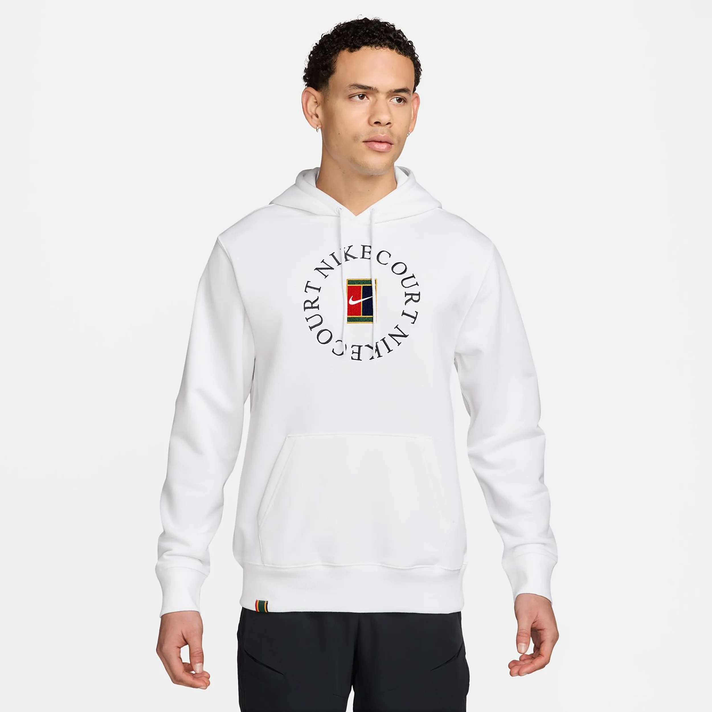 Court Dri-Fit Heritage Huvtröja Herrar - vit, svart