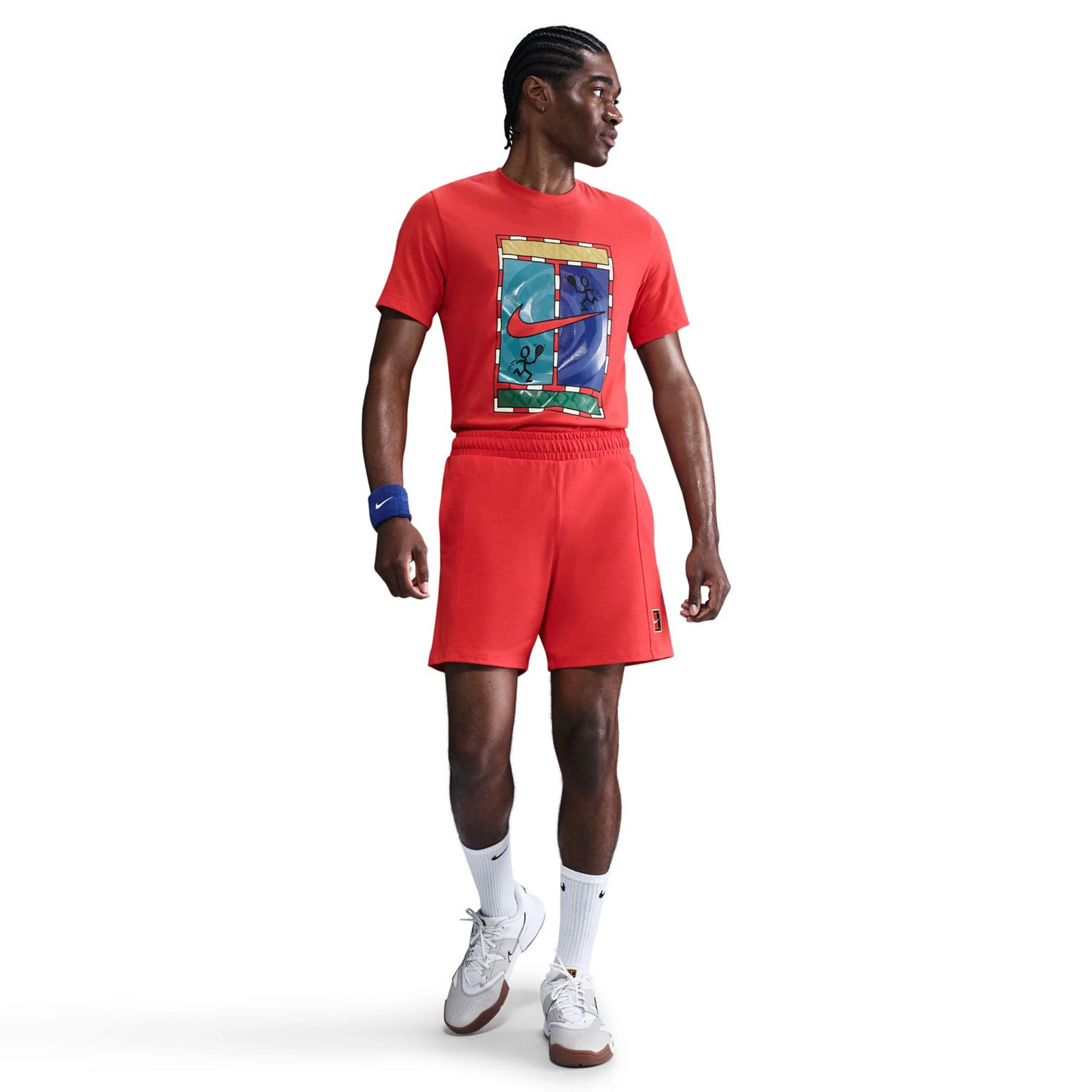 Court Dri-FIT Heritage Shorts Herrar-Röd - Image 2