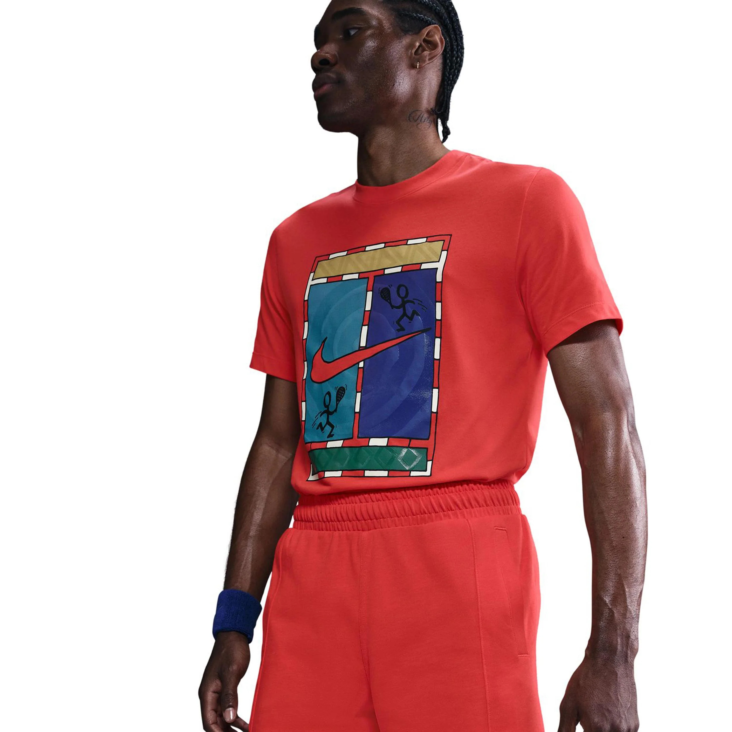 Court Dri-FIT Heritage Shorts Herrar-Röd - Image 4