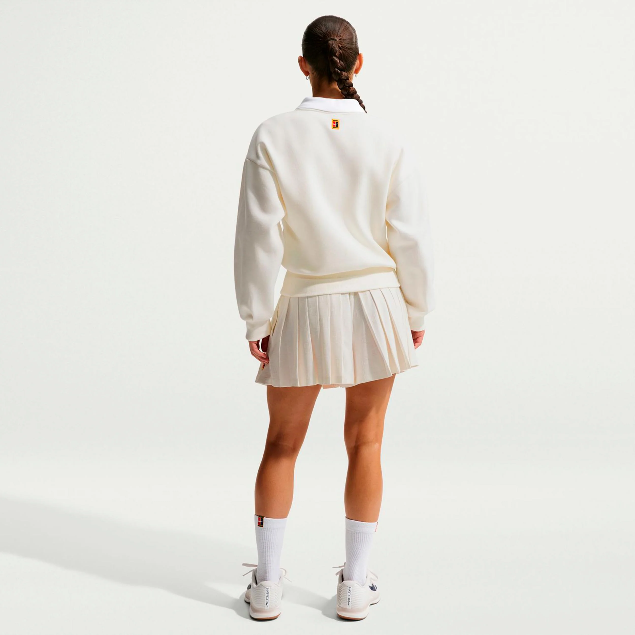 Court Dri-Fit High Rise  Shorts Damer-creme - Image 3