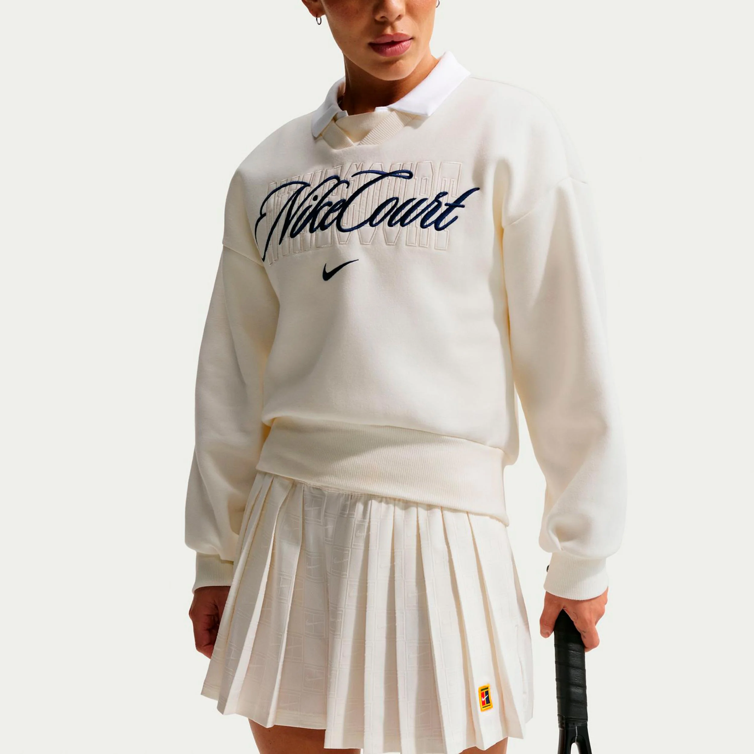 Court Dri-Fit High Rise  Shorts Damer-creme - Image 5