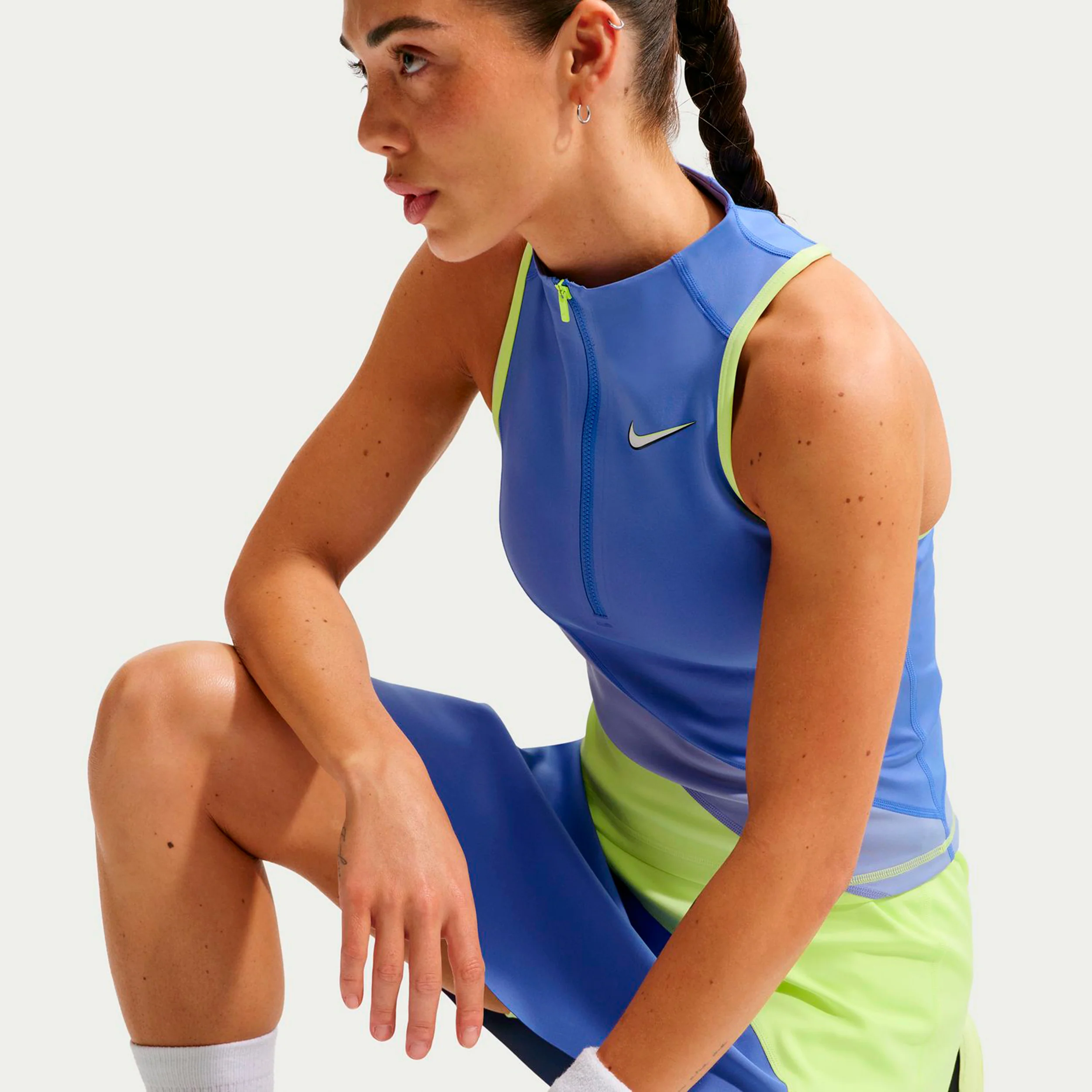 Court Dri-Fit Slam  Linne Damer-blå, blågrå - Image 4