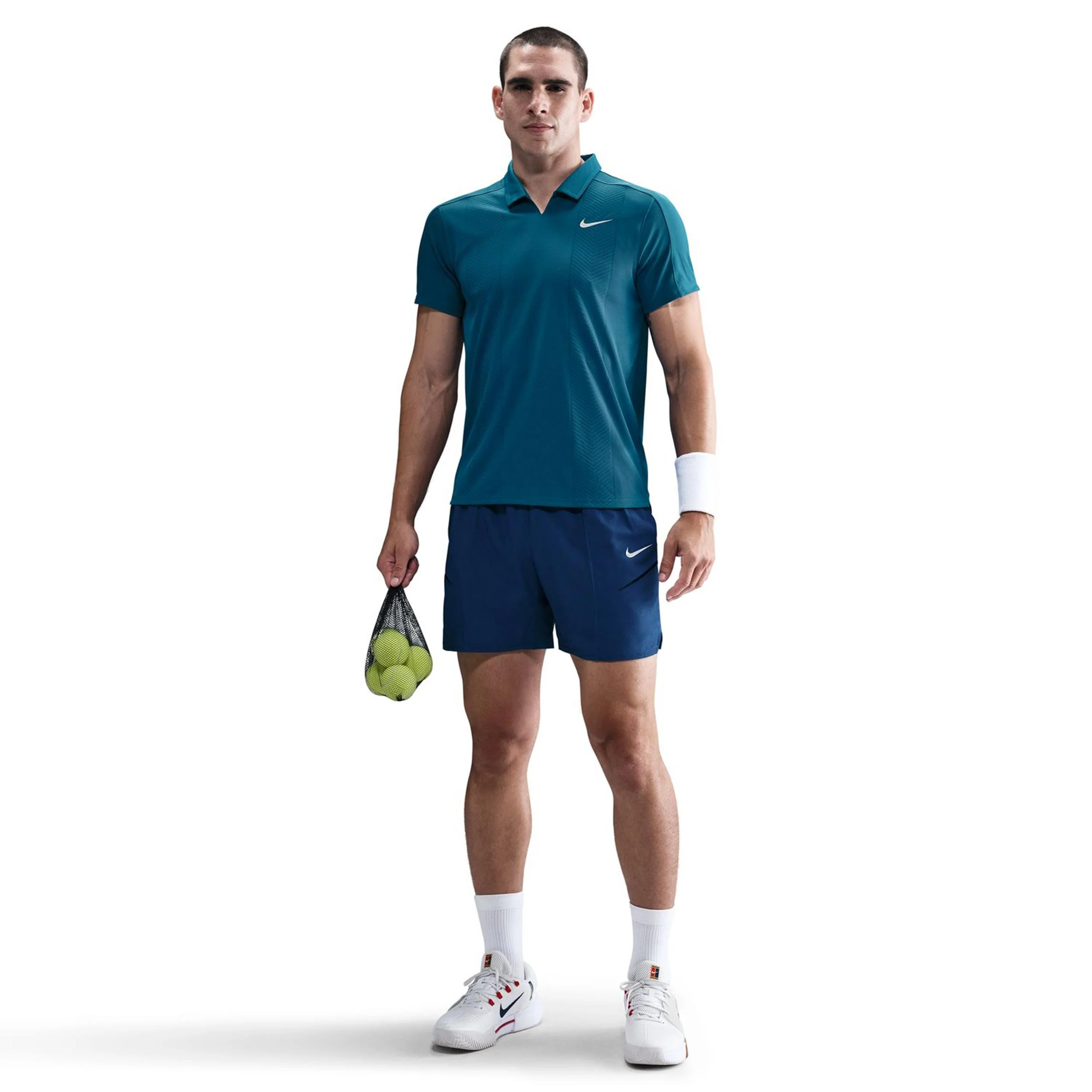 Court Dri-Fit Slam Polo Herrar-Petrol - Image 2