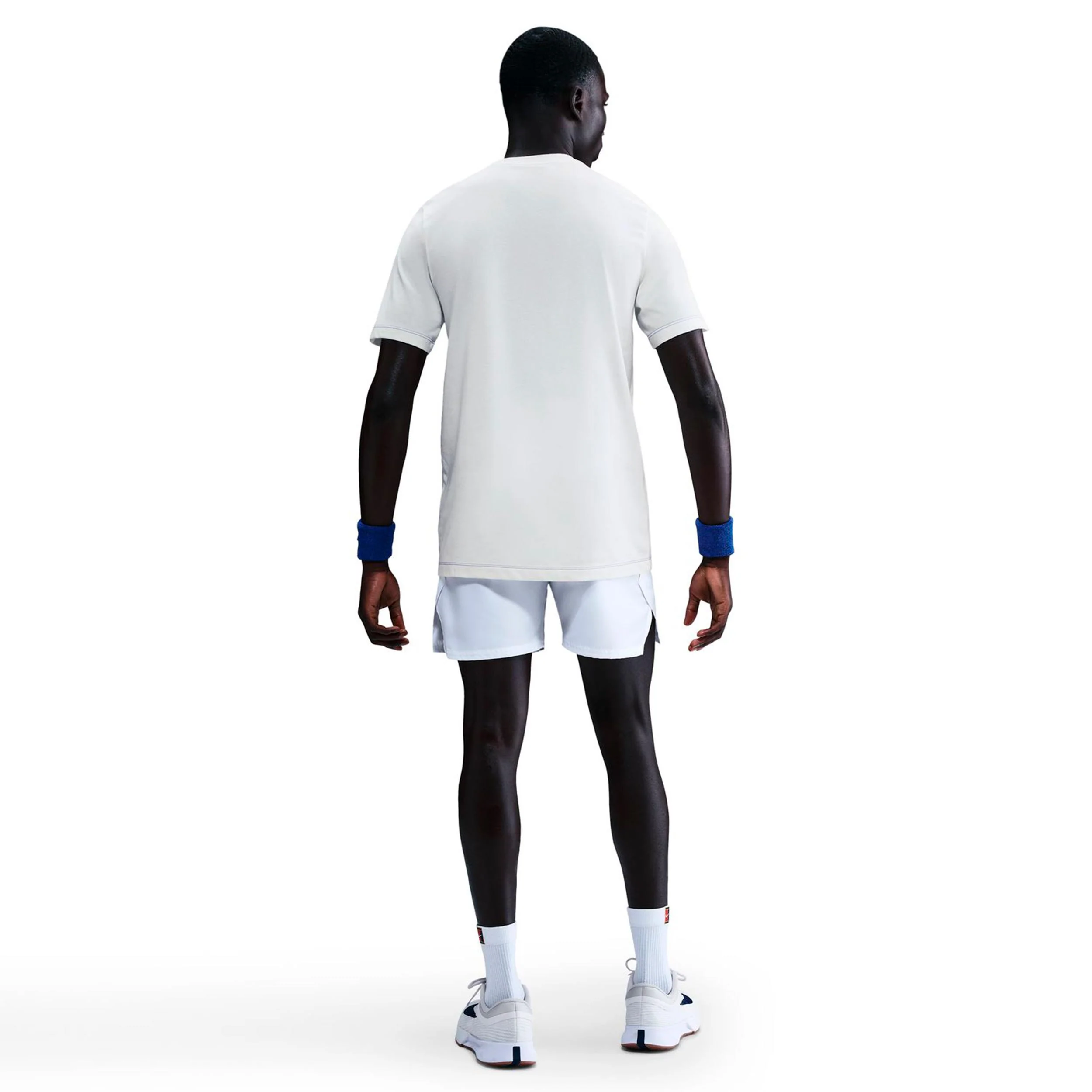 Court Dri-Fit T-shirt Herrar-creme, blå - Image 3