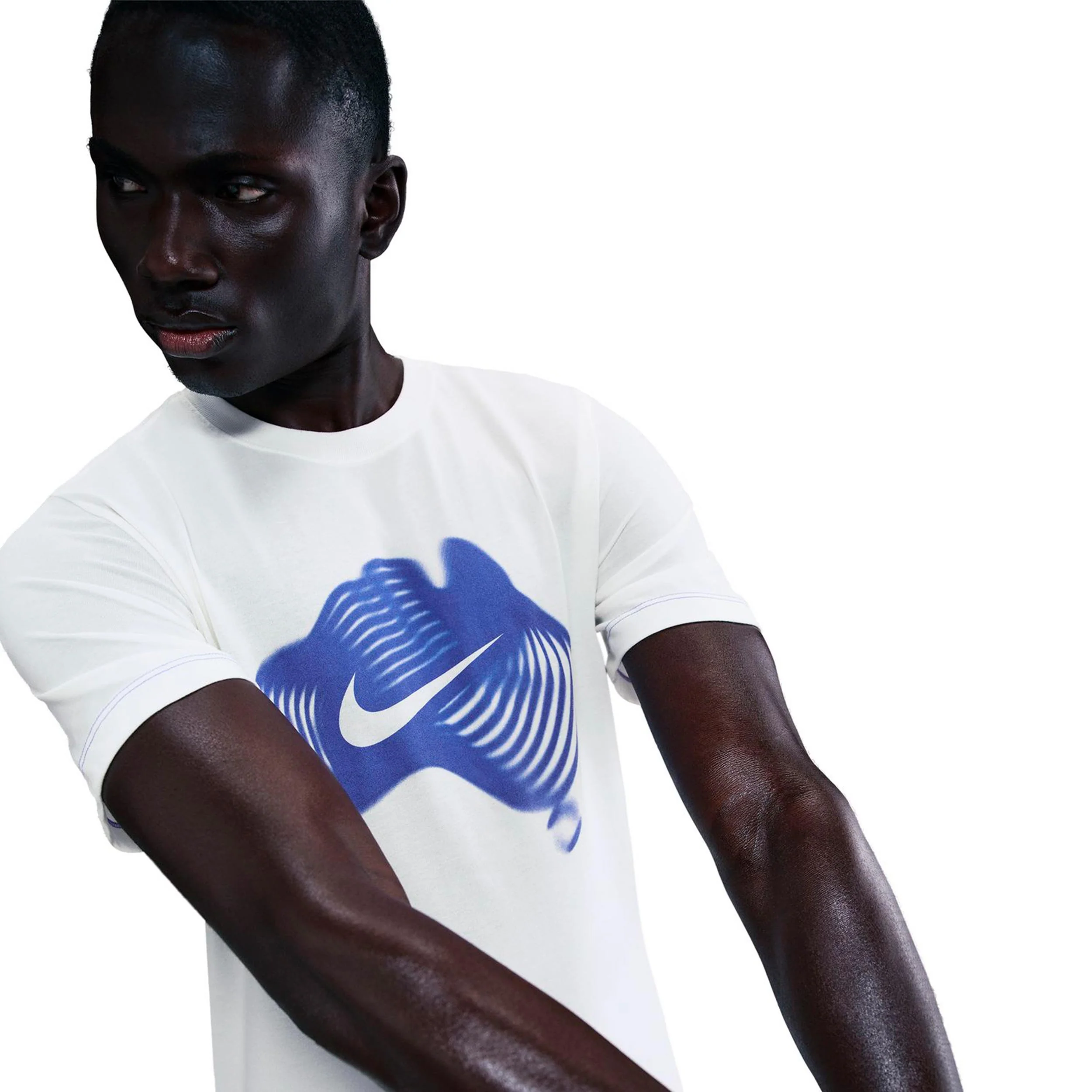 Court Dri-Fit T-shirt Herrar-creme, blå - Image 6