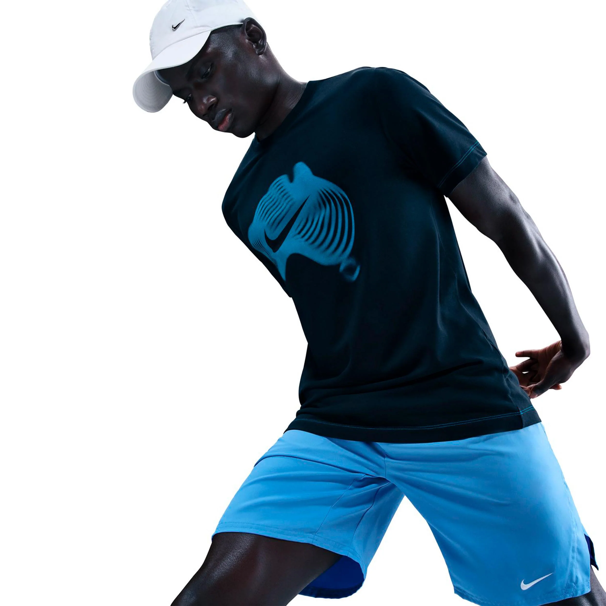Court Dri-Fit T-shirt Herrar-mörkblå - Image 5