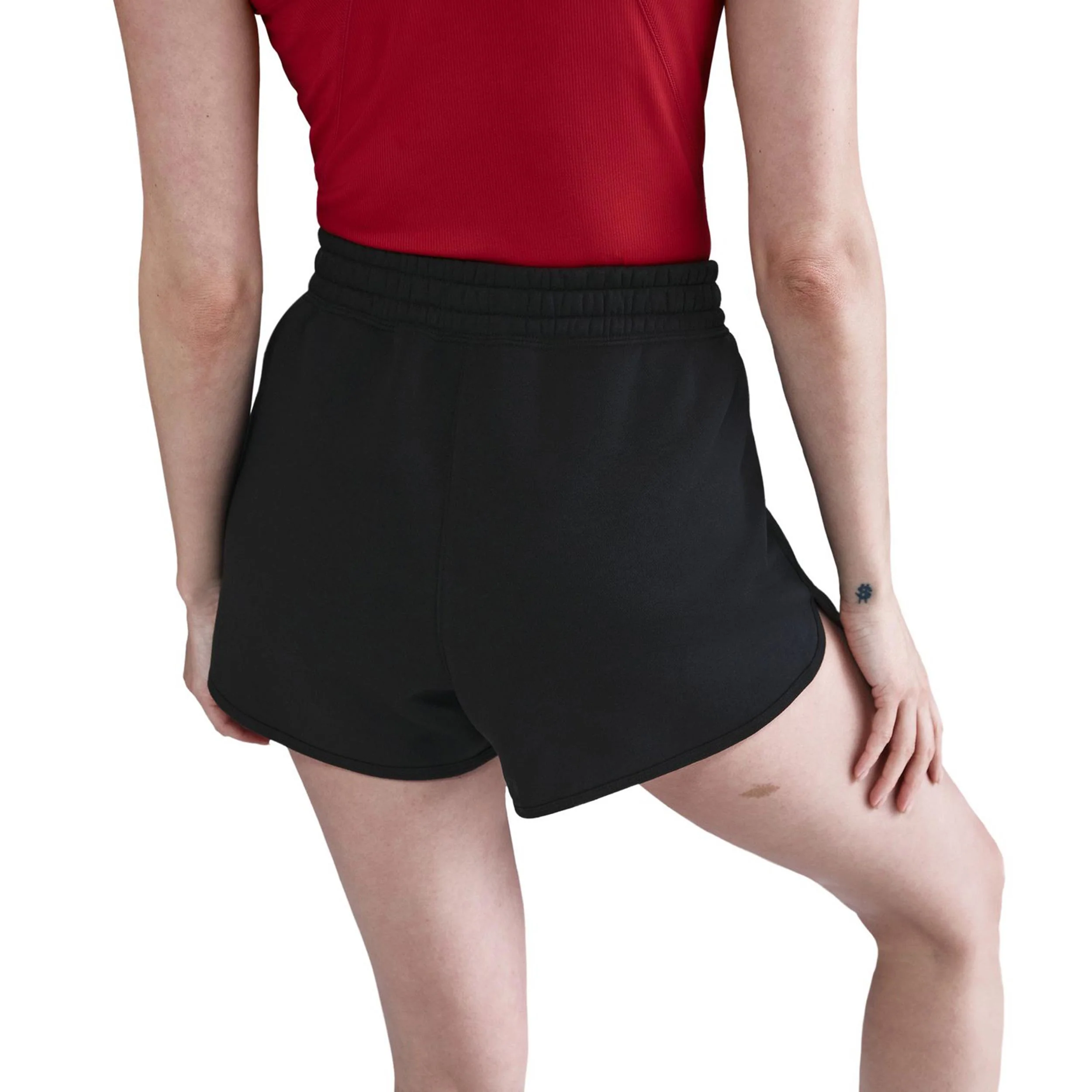 Court Heritage Fleece Mid Rise Shorts Damer-Svart - Image 4