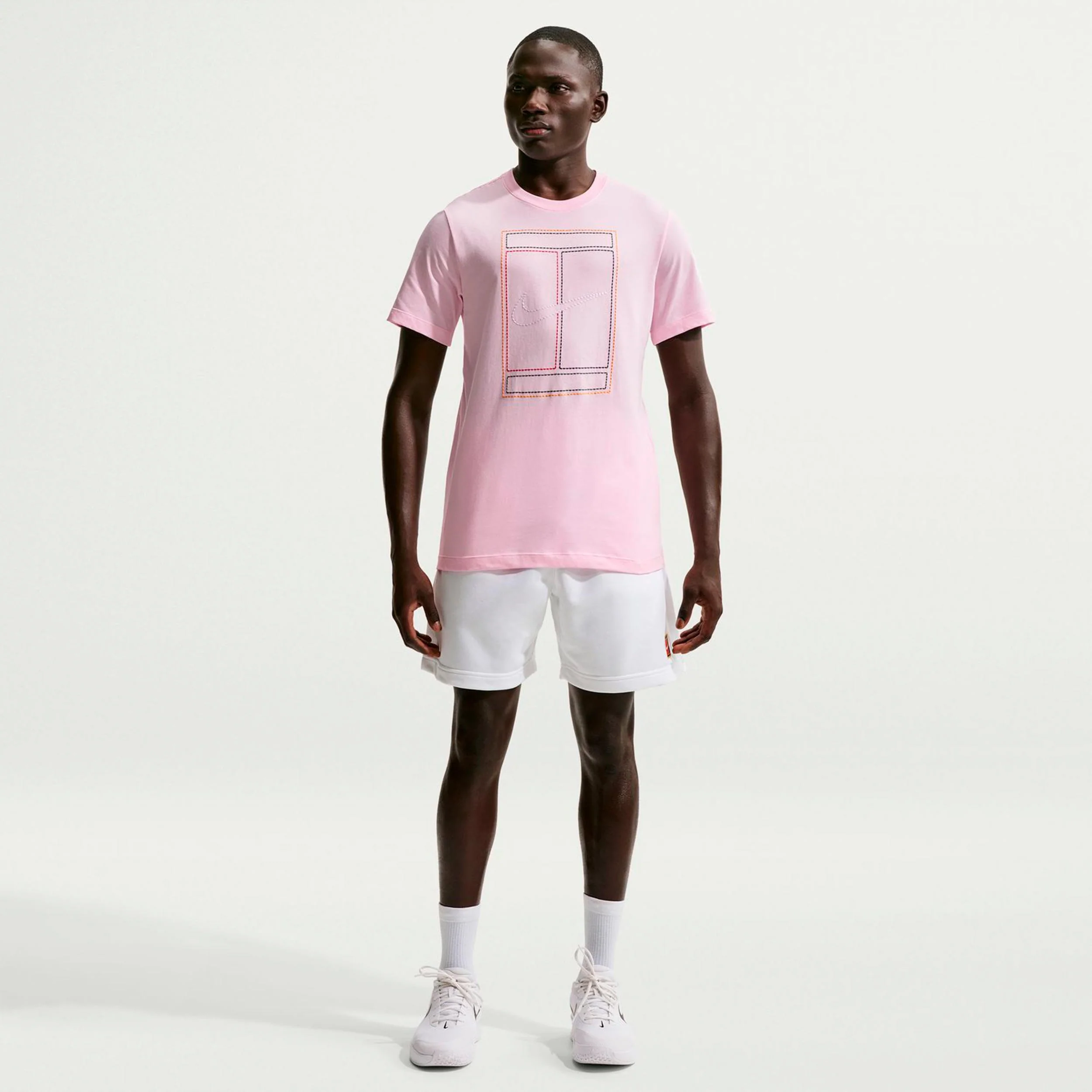 Court Heritage T-shirt Herrar-rosa - Image 2