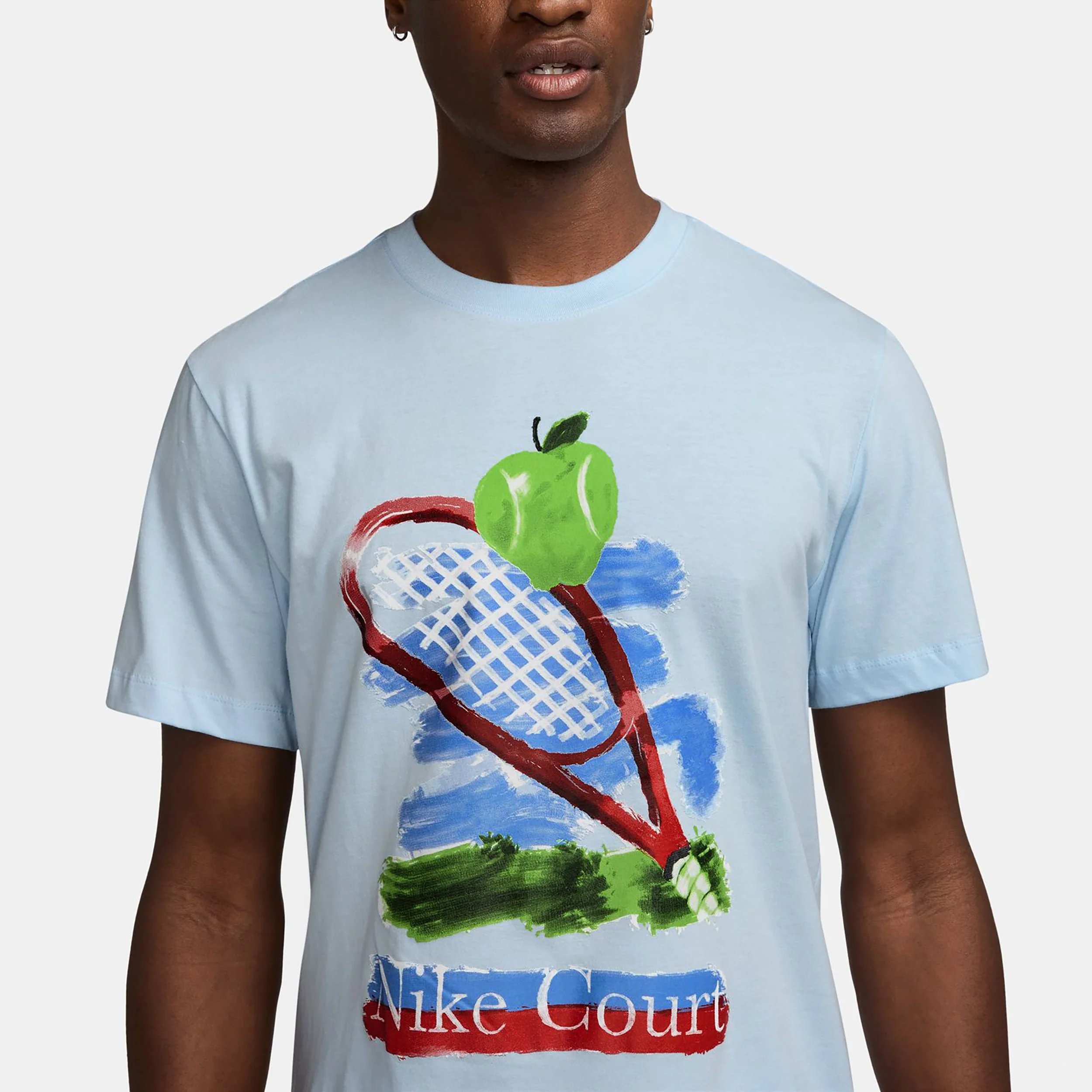 Court T-shirt Herrar-Ljusblå,Flerfärgad - Image 3