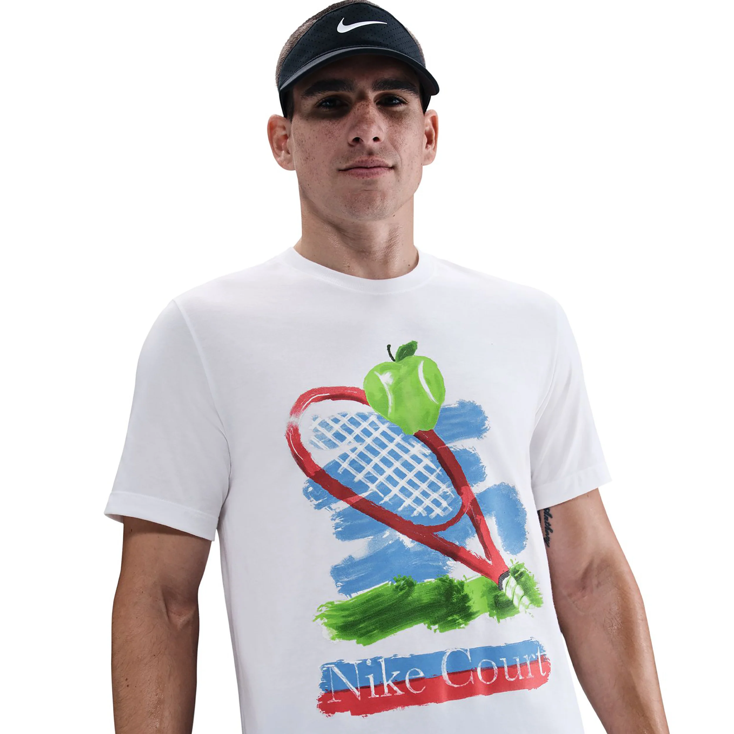 Court T-shirt Herrar-Vit,Flerfärgad - Image 3
