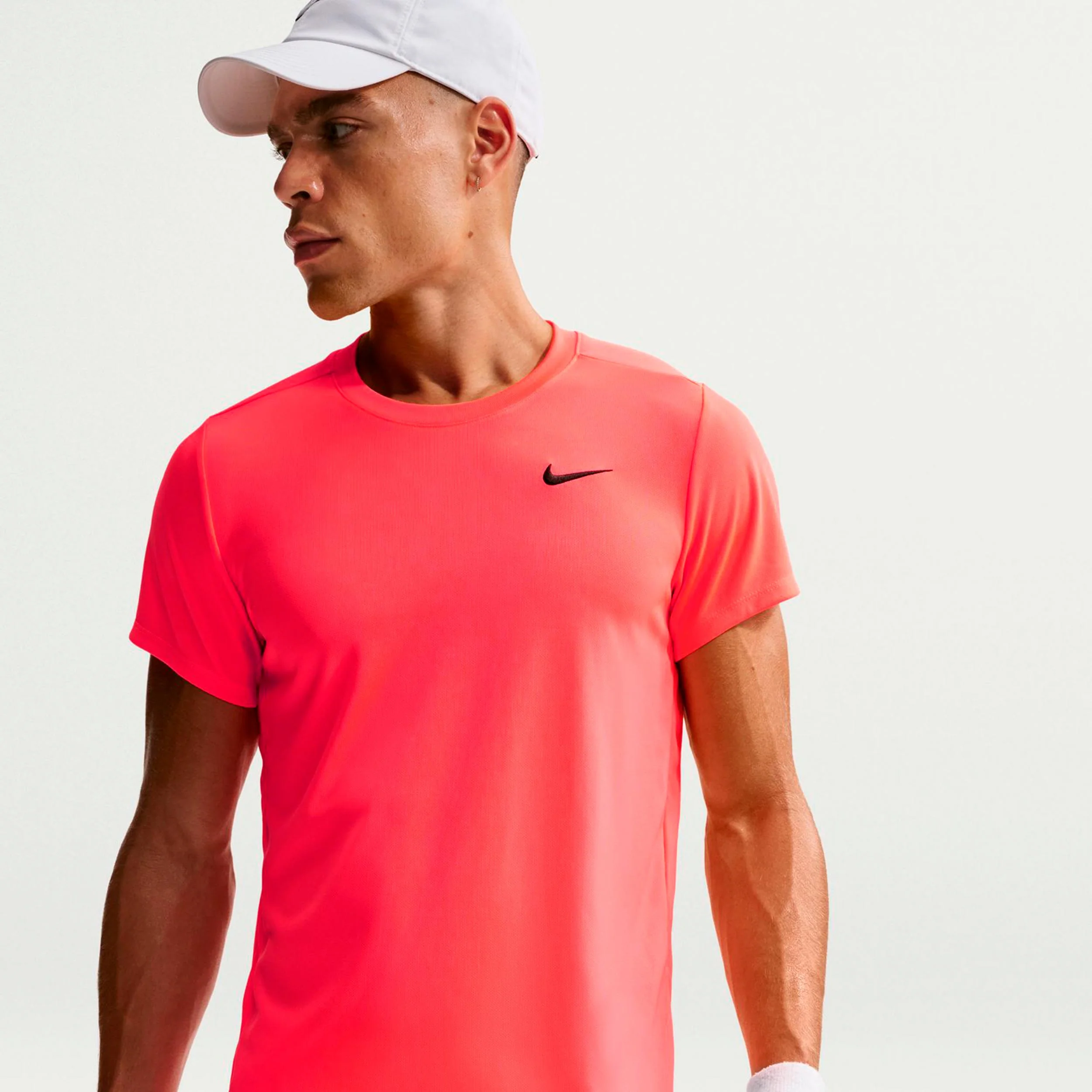 Court Victory Dry T-shirt Herrar - korall, svart