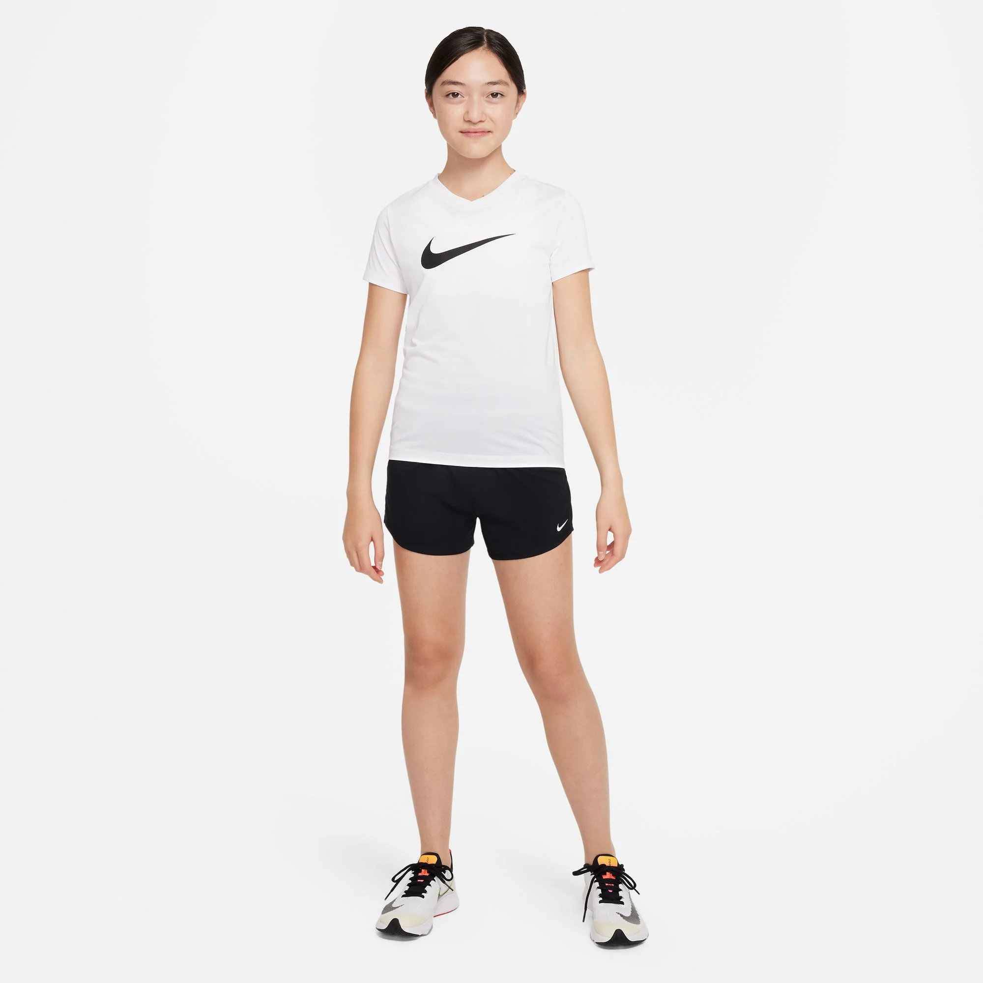 Dri-Fit Big Kids High Waisted Woven Shorts Flickor-Svart - Image 6