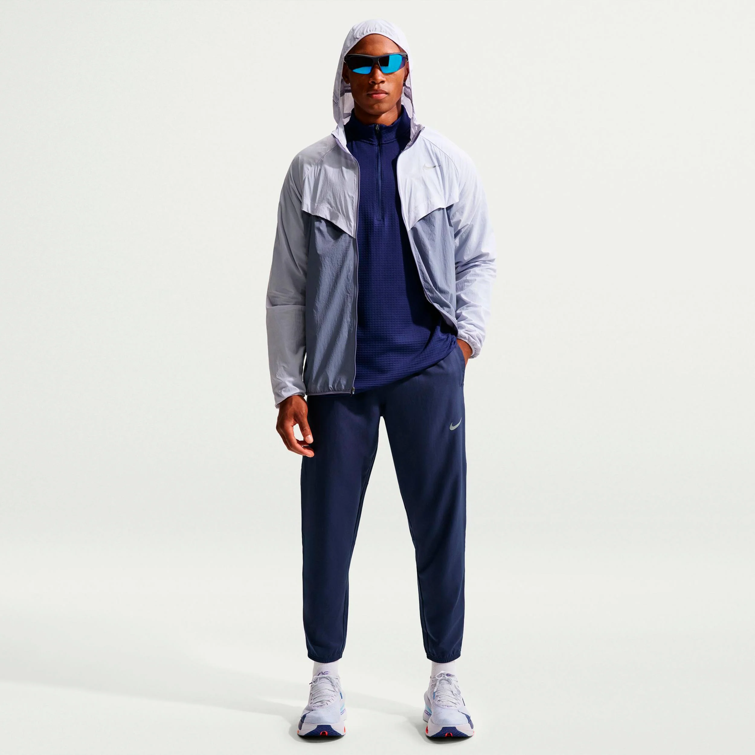Dri-Fit Challenger Löparbyxa Herrar - mörkblå, svart - Image 2