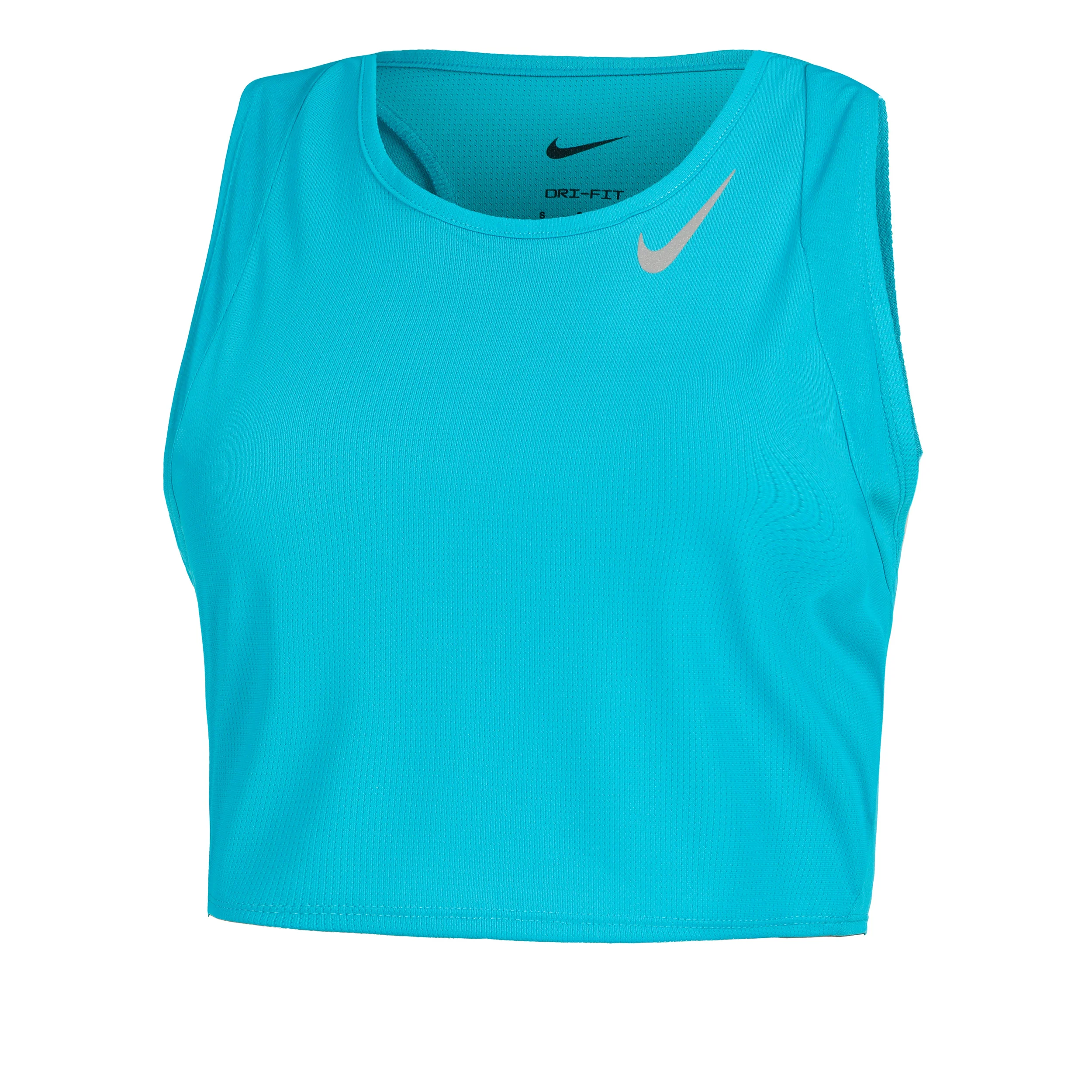 Dri-Fit Fast Crop Löpartröja Damer-Turkos