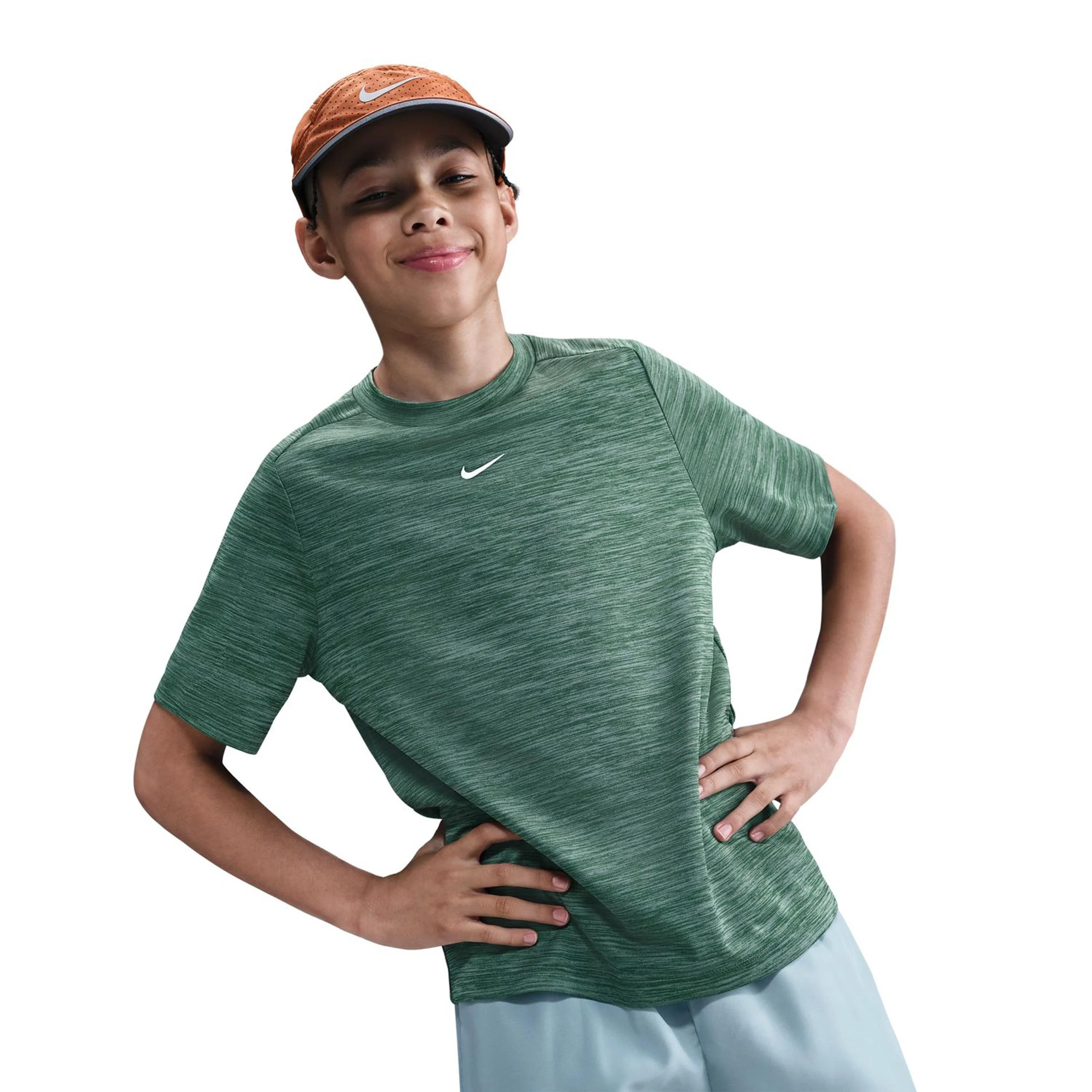 Dri-Fit Heather T-shirt Barn-Grön