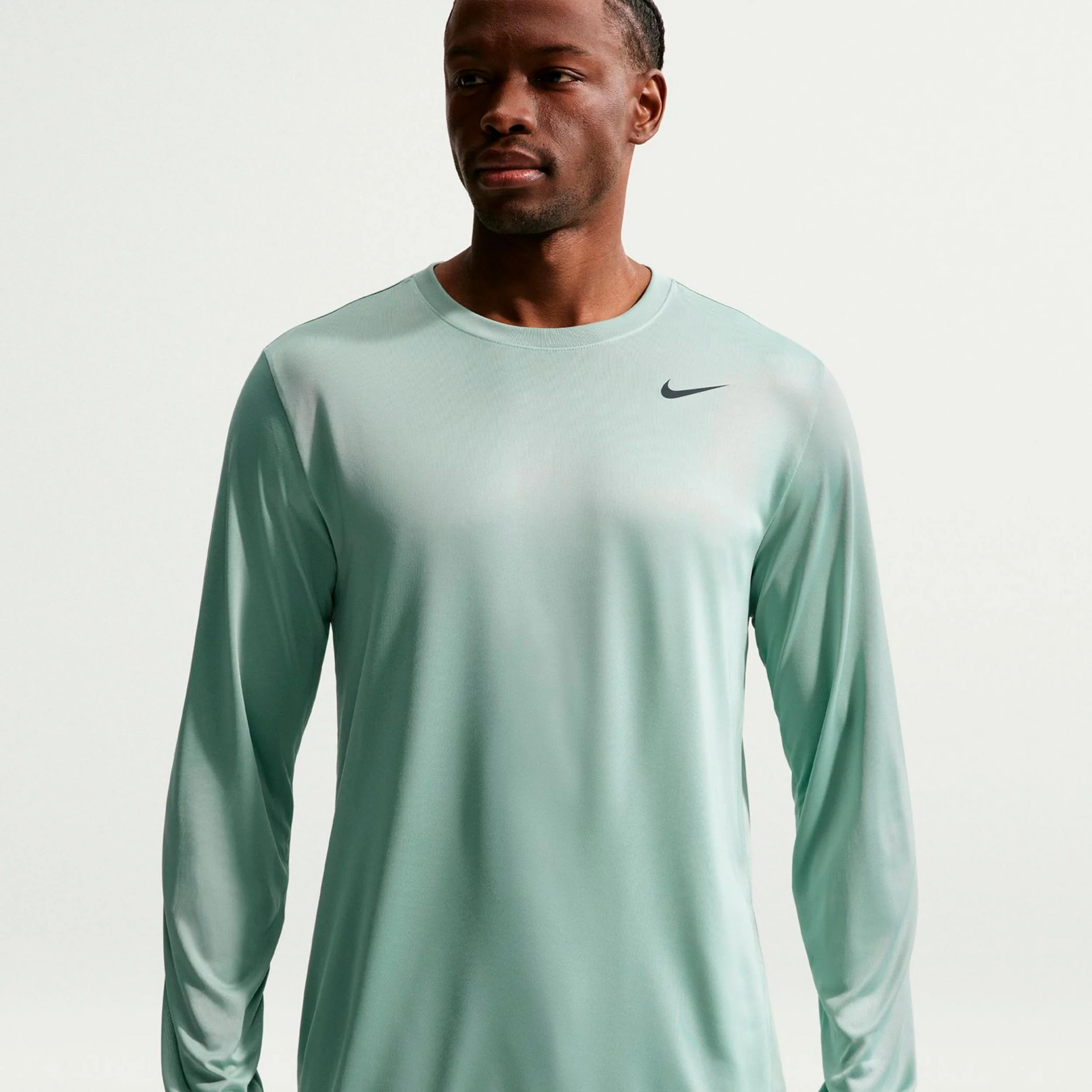 Dri-Fit Långärmat Herrar - grågrön, svart
