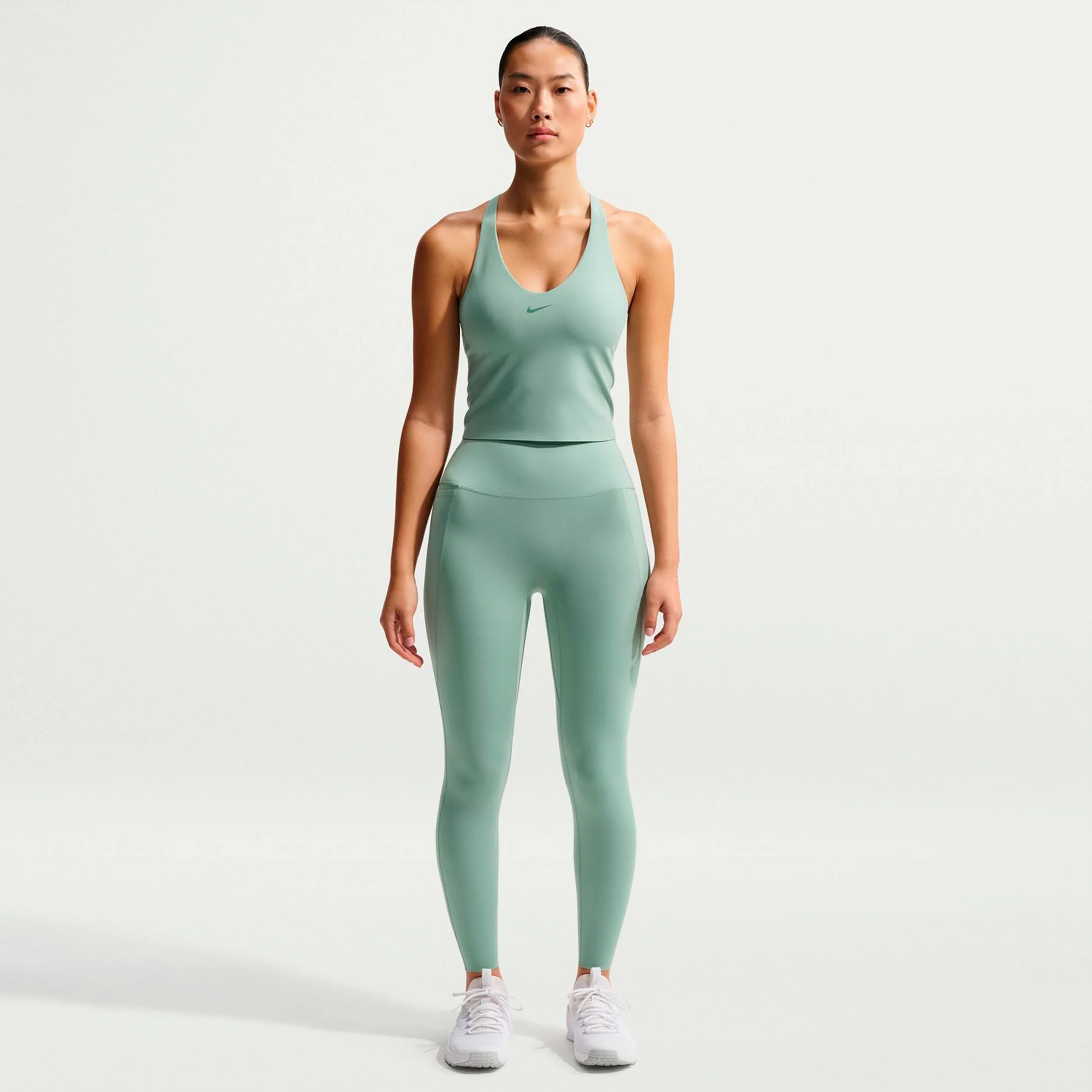 Dri-Fit Medium Support Linne Damer - grågrön, grön - Image 2