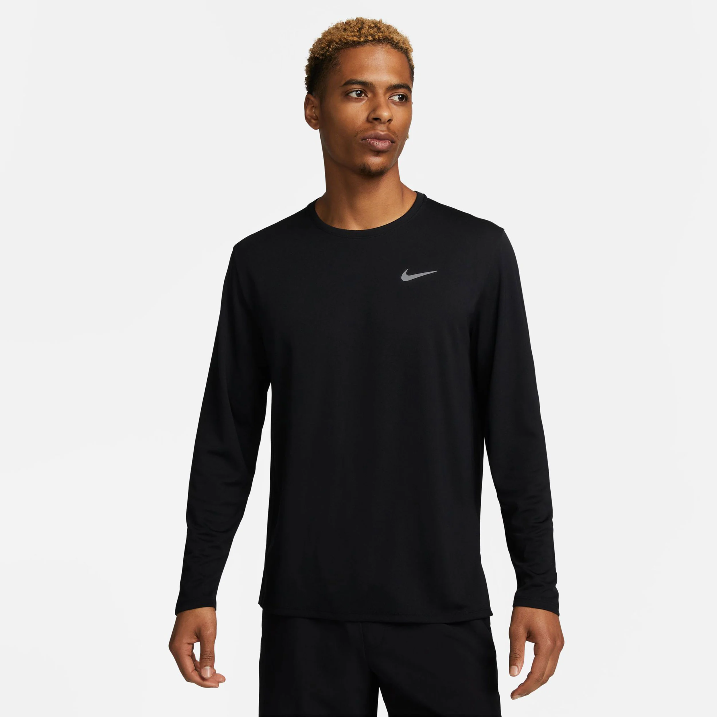 Dri-Fit Miler Dri-Fit UV Miler Löpartröja Herrar-Svart - Image 4