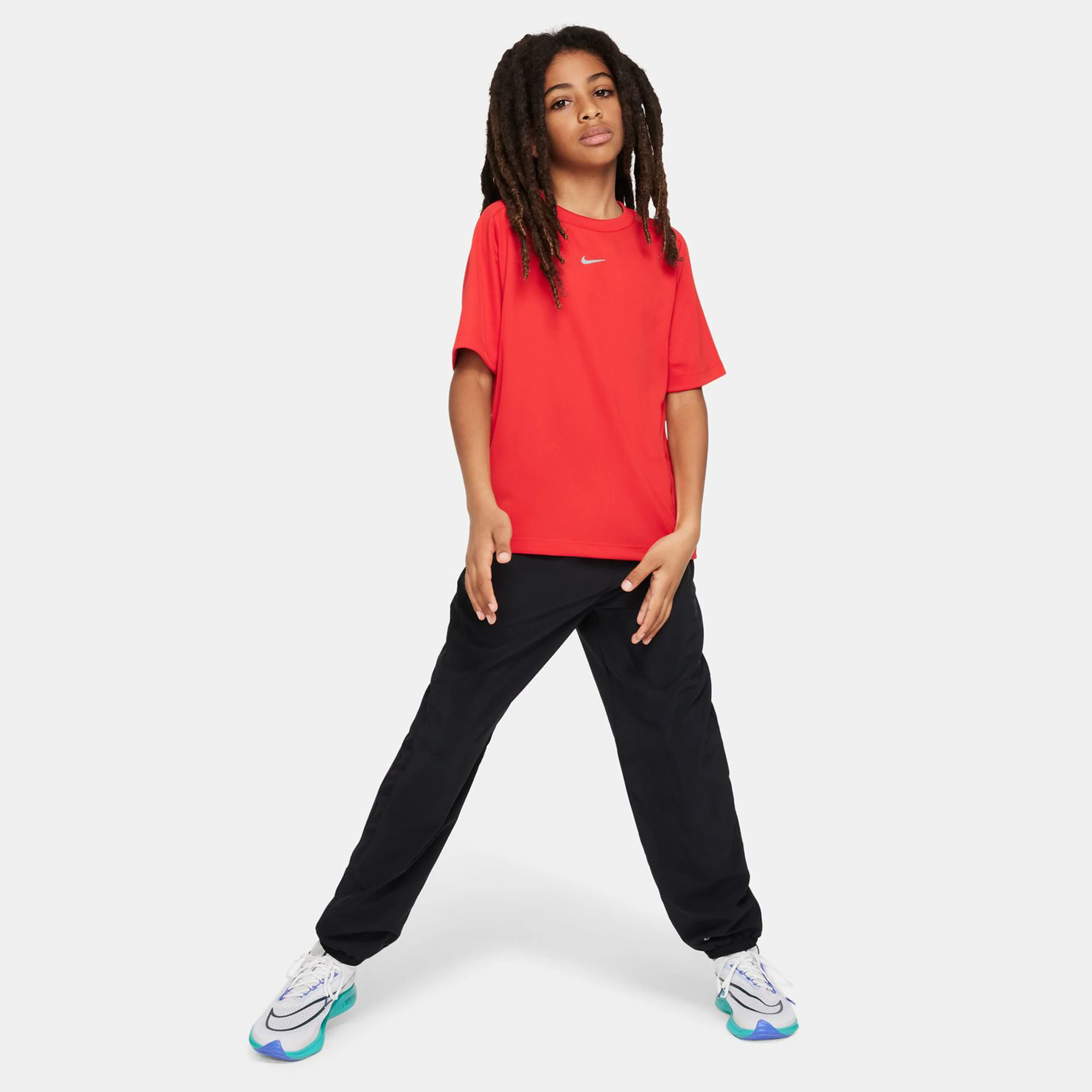 Dri-Fit Multi Essential Träningsbyxa Pojkar-Svart,Silver - Image 8