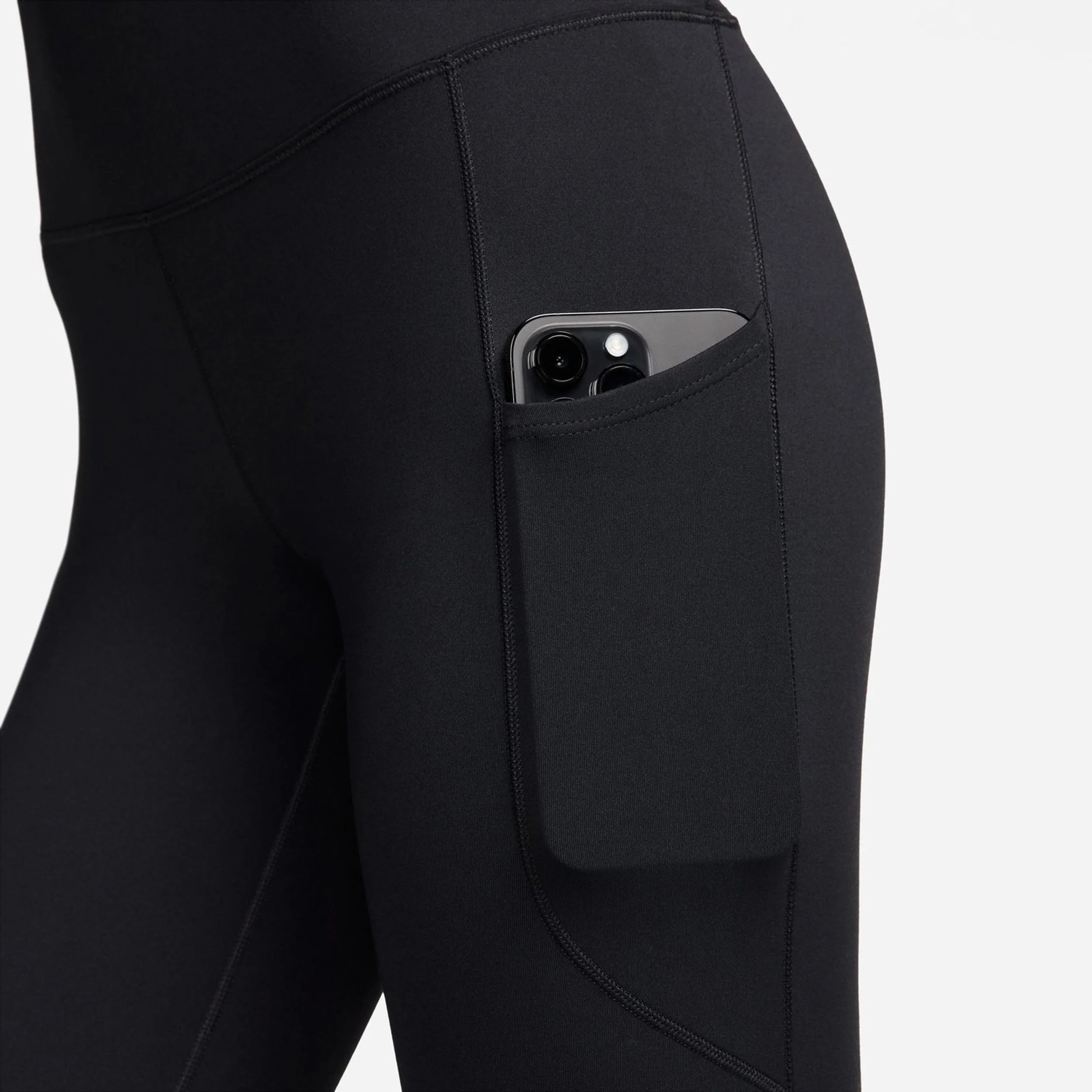 Dri-Fit One High-Waisted 7/8 Pocket Tights Damer-Svart - Image 8