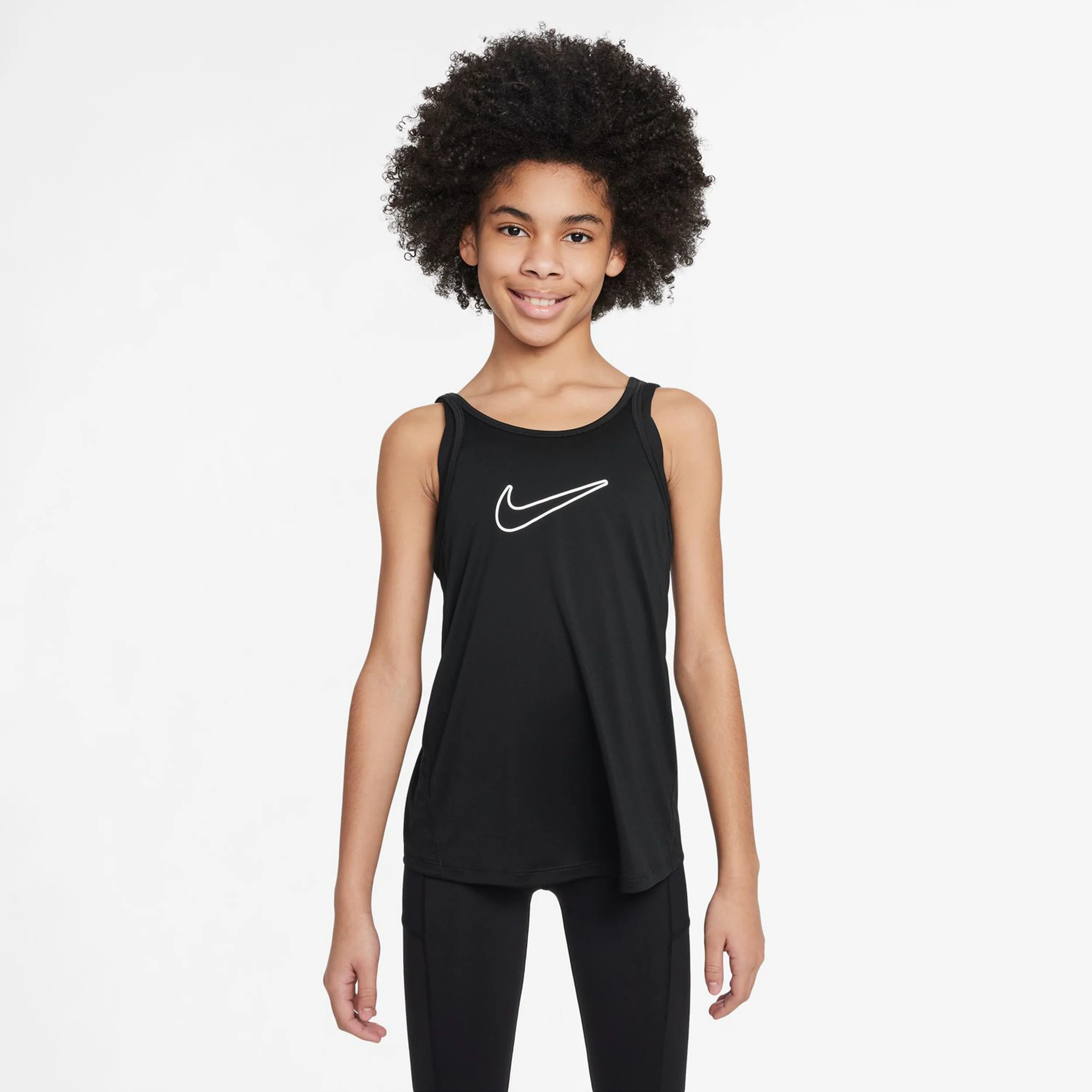 Dri-Fit One Linne Flickor-Svart - Image 4
