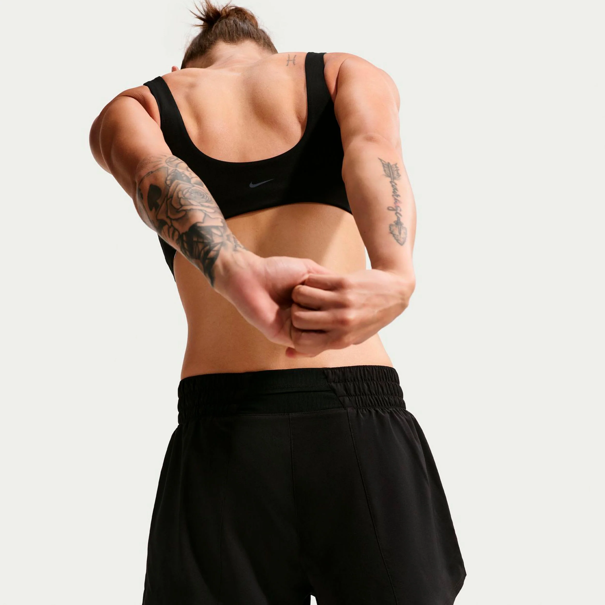 Dri-Fit One Mid Rise 2in1 3in Shorts Damer-svart, vit - Image 4