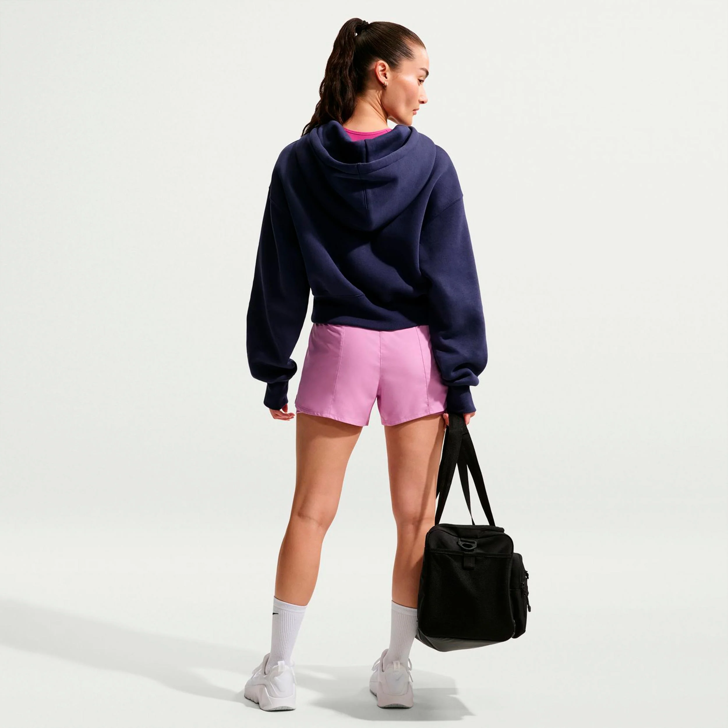 Dri-Fit One Mid Rise 2in1 3in Shorts Damer-syrén, vit - Image 3