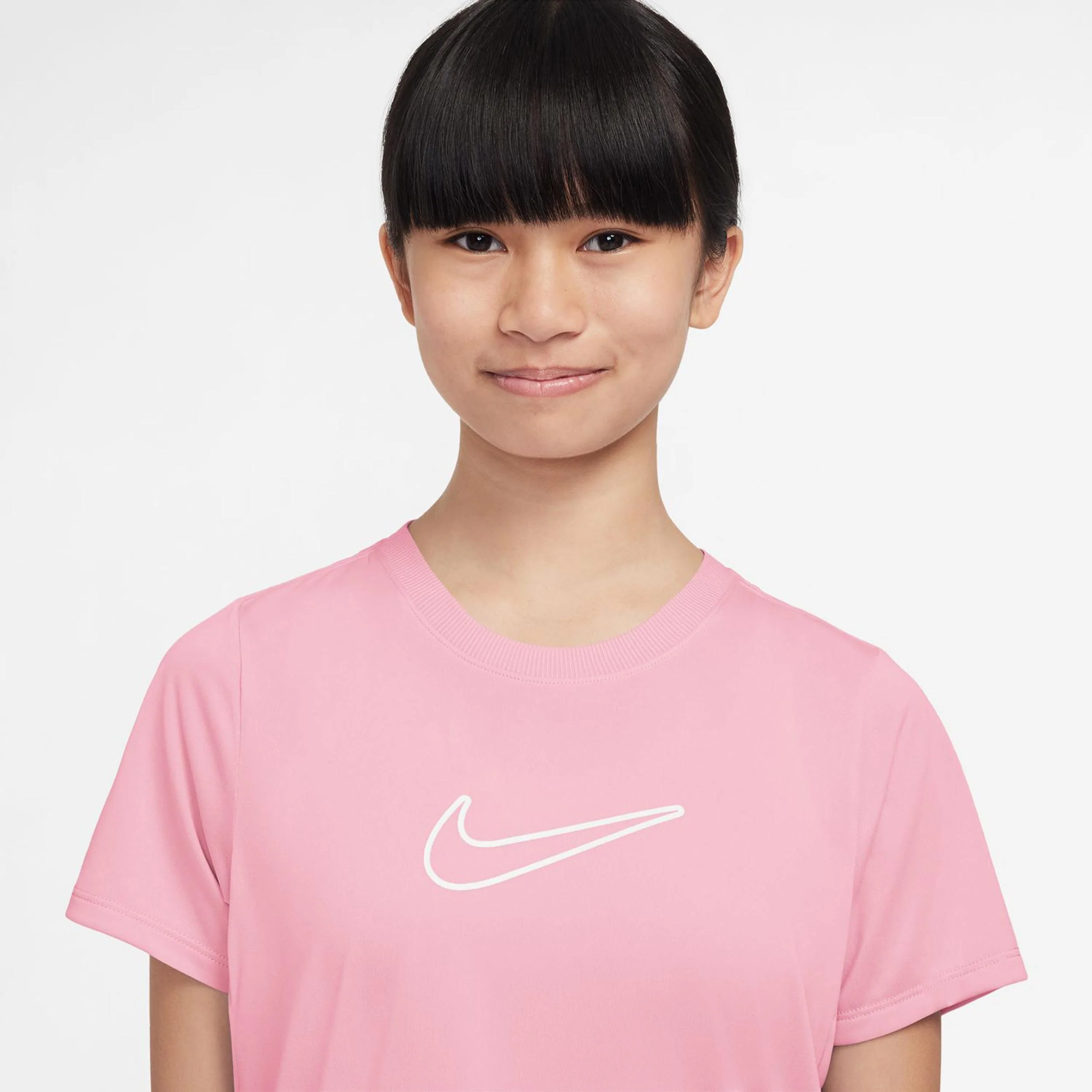 Dri-Fit One T-shirt Flickor-Rosa,Vit - Image 3