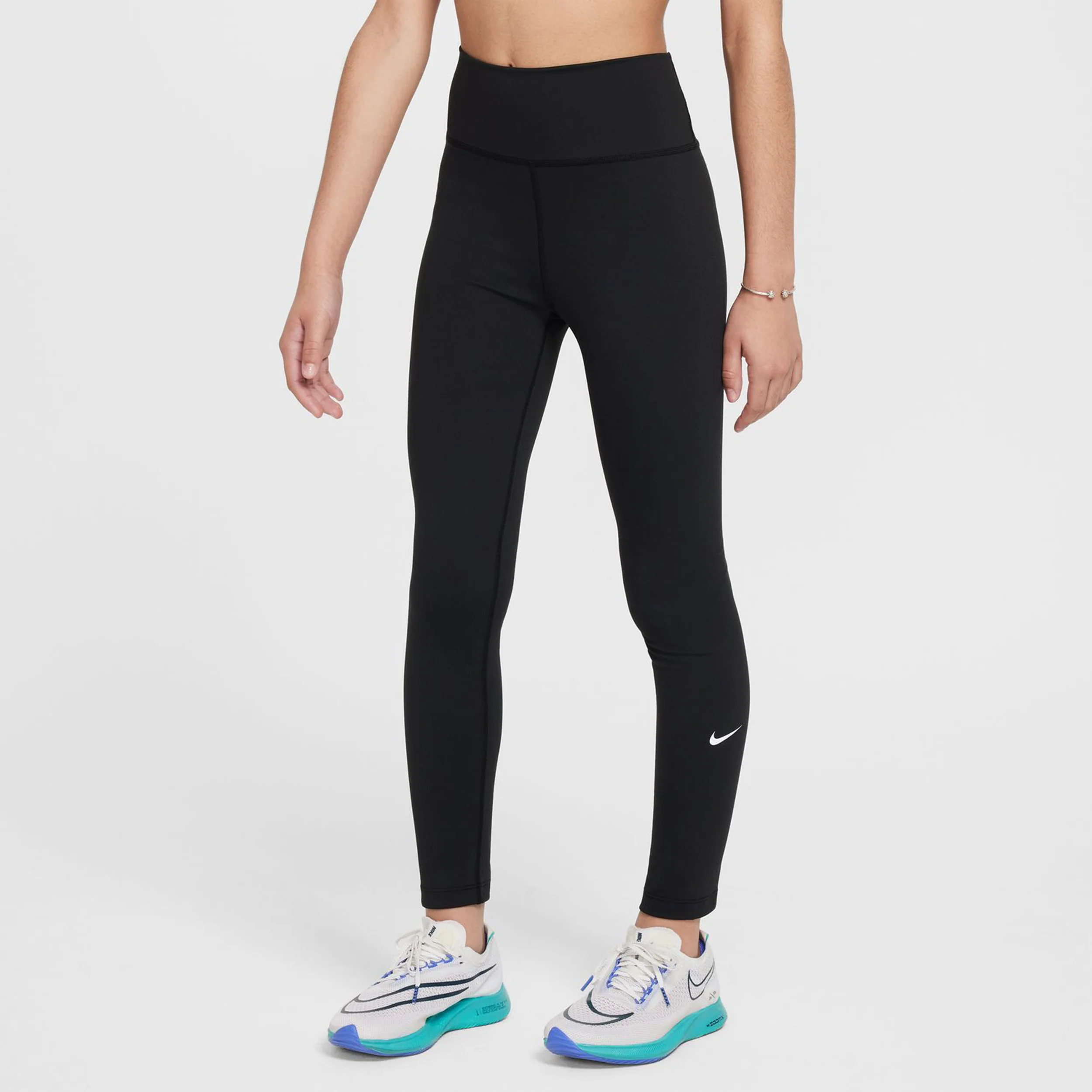 Dri-Fit One Tights Flickor-Svart,Vit - Image 4