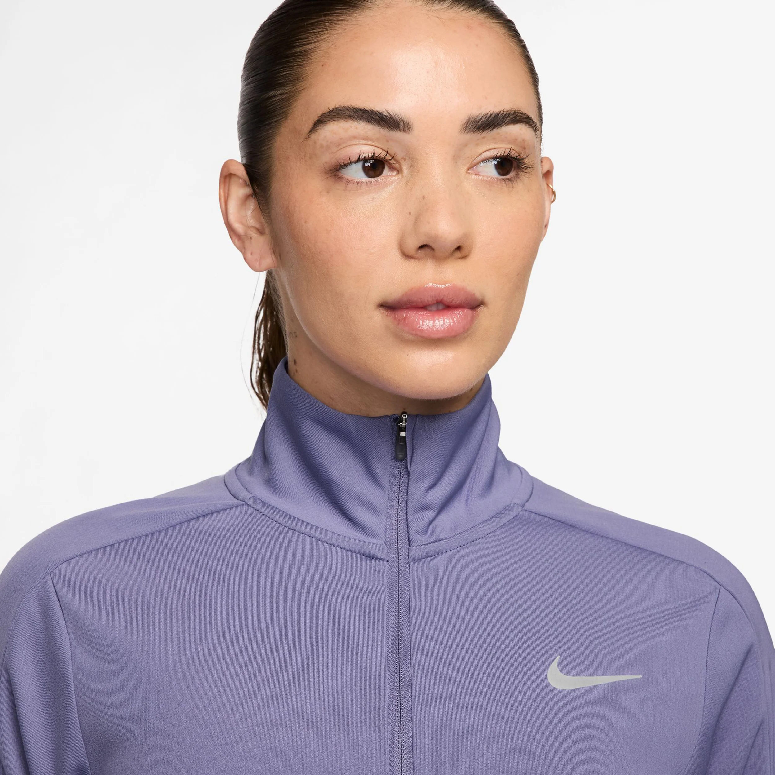 Dri-Fit Pacer 1/4-Zip Långärmat Damer - blågrå, - Image 3