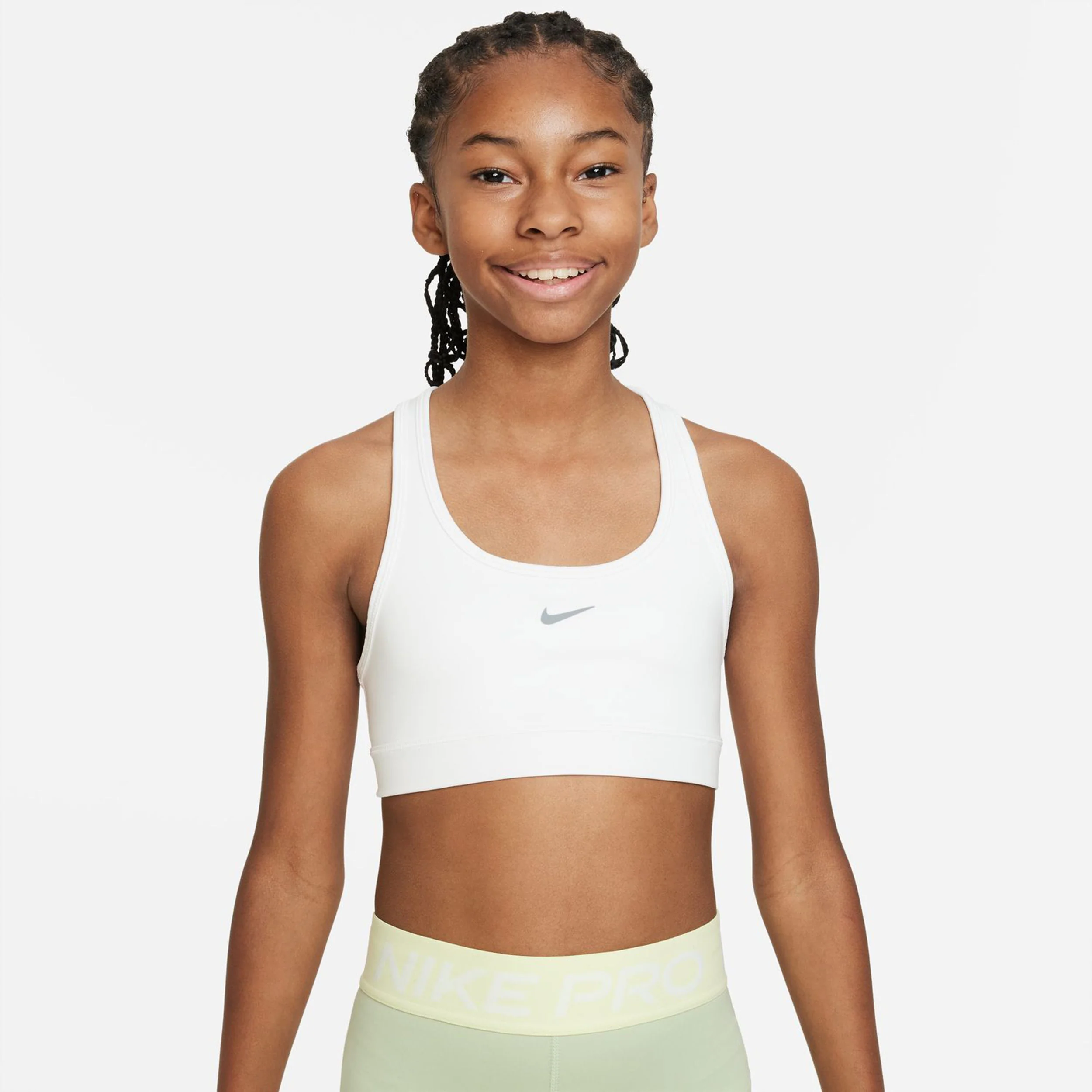 Dri-Fit Swoosh Sport-behå Flickor-Vit - Image 4